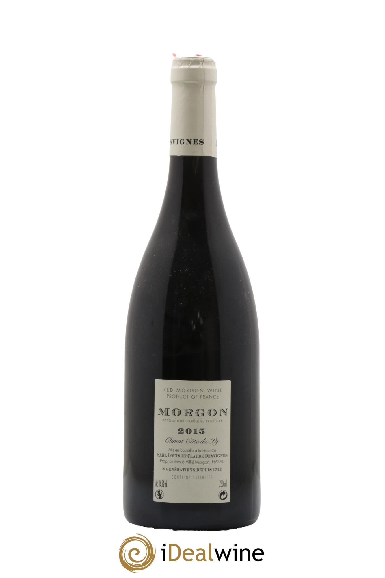 Morgon Côte de Py Javernières Louis-Claude Desvignes 2015 - Lotto di 1 bottiglia - 1