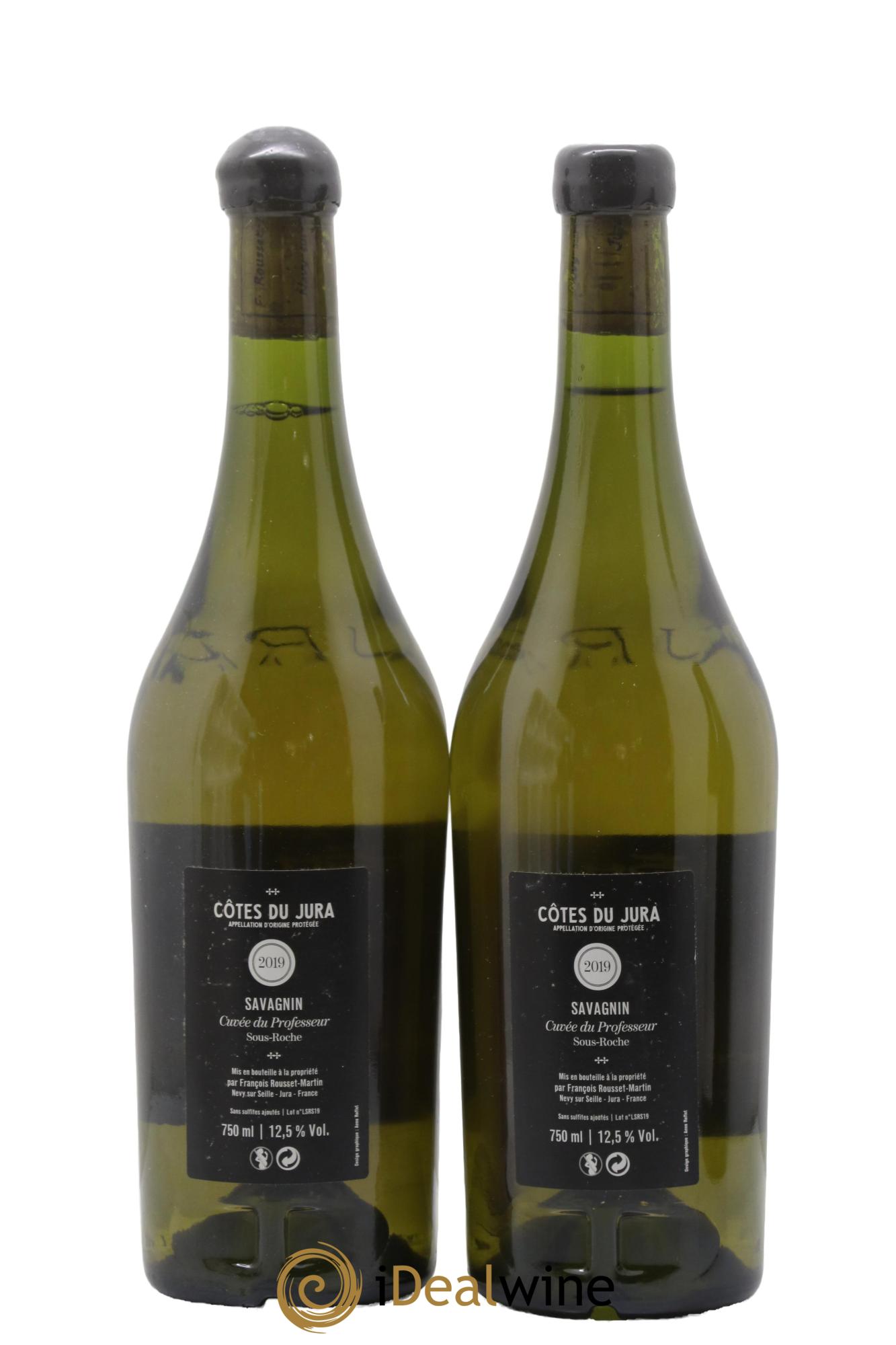 Côtes du Jura Savagnin Cuvée du Professeur François Rousset Martin 2019 - Posten von 2 Flaschen - 1