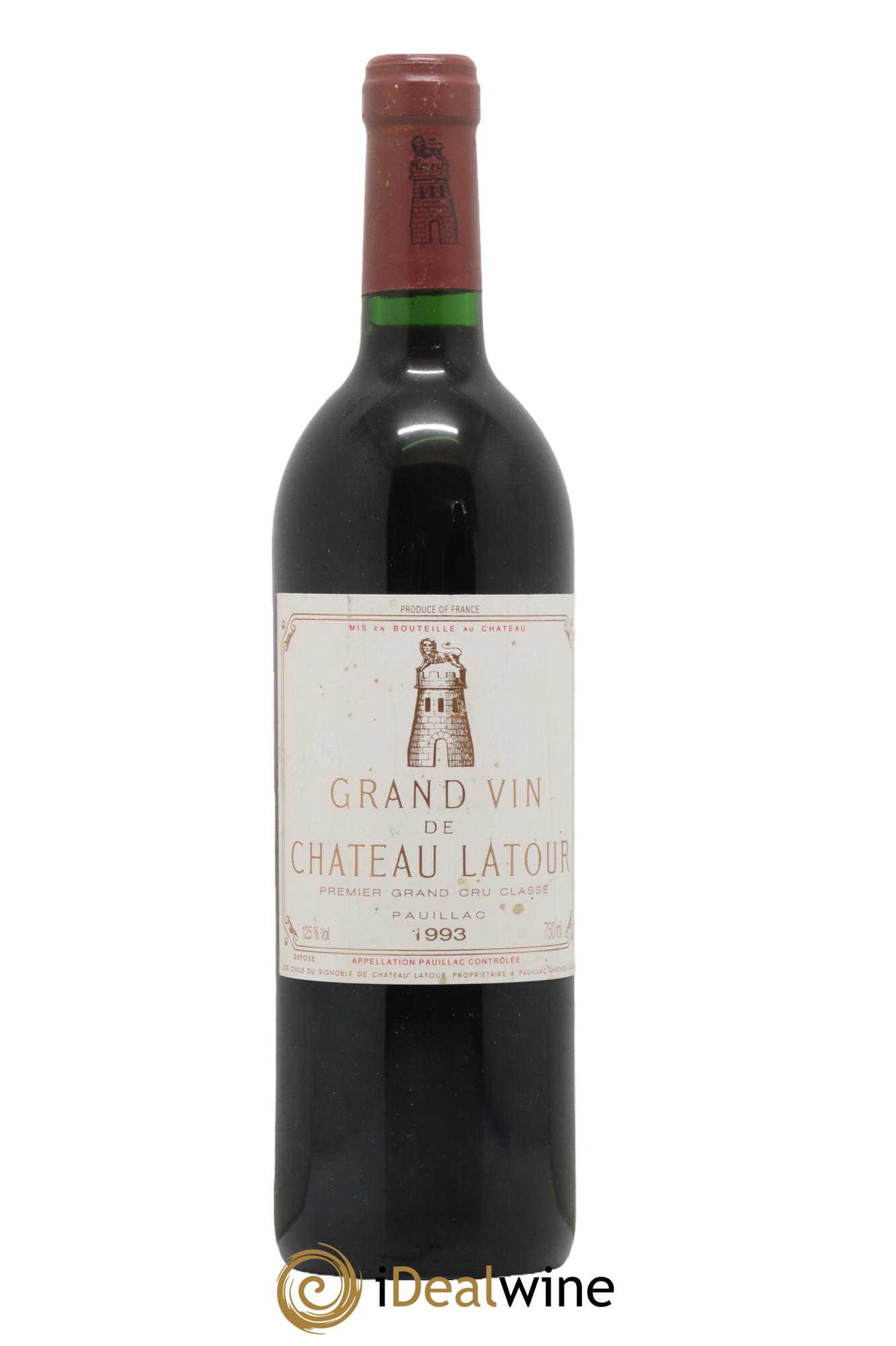 Château Latour 1er Grand Cru Classé 1993 - Lot de 1 bouteille - 0