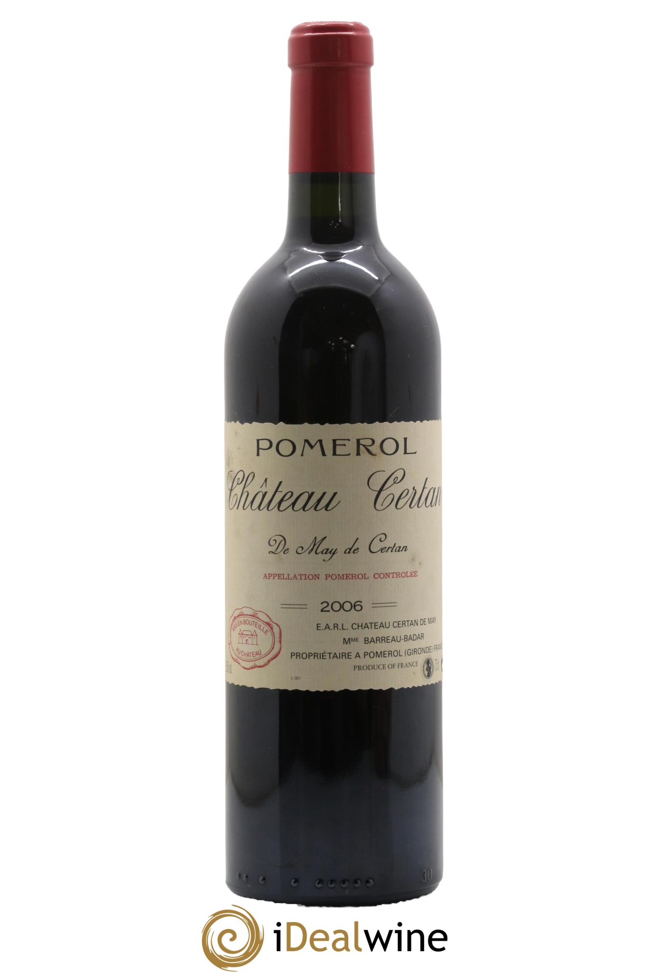 Château Certan de May 2006 - Lotto di 1 bottiglia - 0