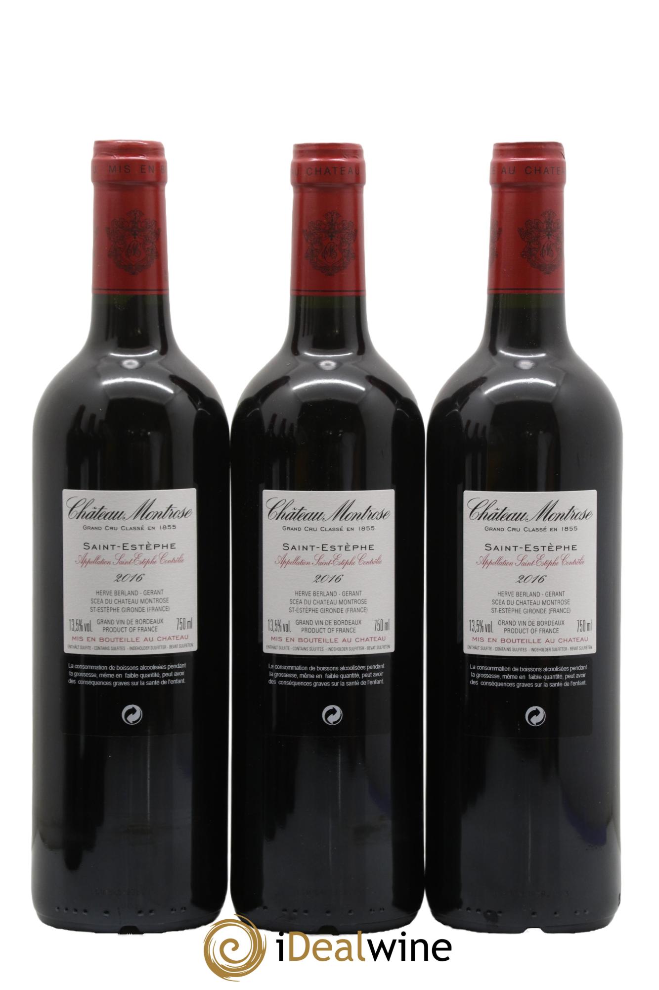 Château Montrose 2ème Grand Cru Classé 2016 - Lot of 12 bottles - 6