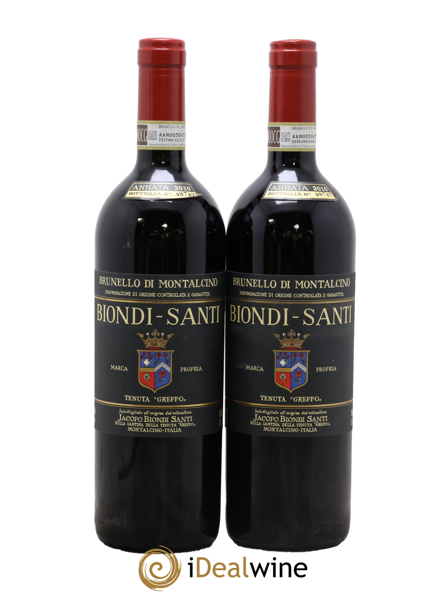 Brunello di Montalcino DOCG Biondi-Santi Tenuta Greppo 2010 - Lotto di 2 bottiglie - 0