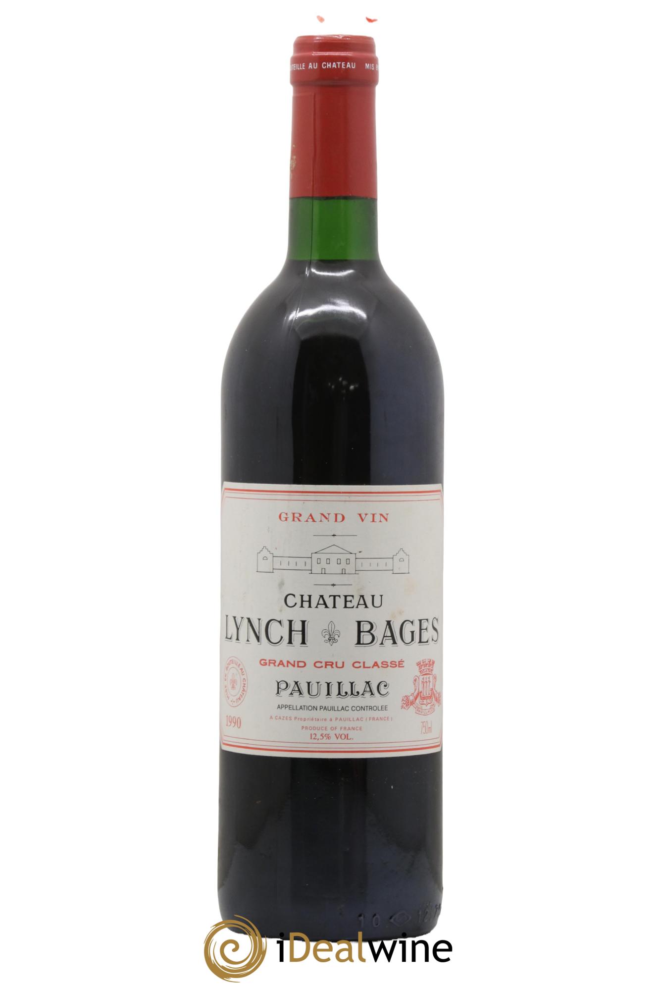 Château Lynch Bages 5ème Grand Cru Classé 1990 - Lot de 1 bouteille - 0