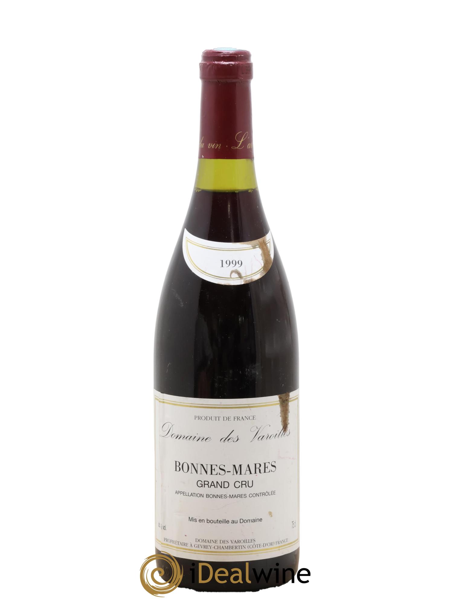Bonnes-Mares Grand Cru Domaine des Varoilles 1999 - Lot de 1 bouteille - 0