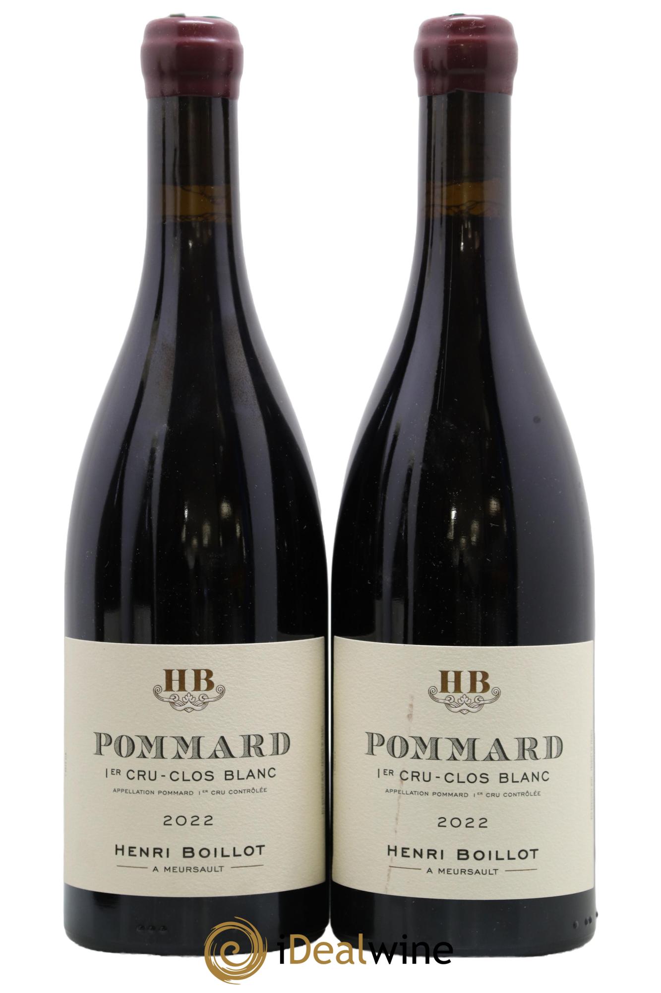 Pommard 1er Cru Clos Blanc Henri Boillot (Domaine) 2022 - Lotto di 2 bottiglie - 0