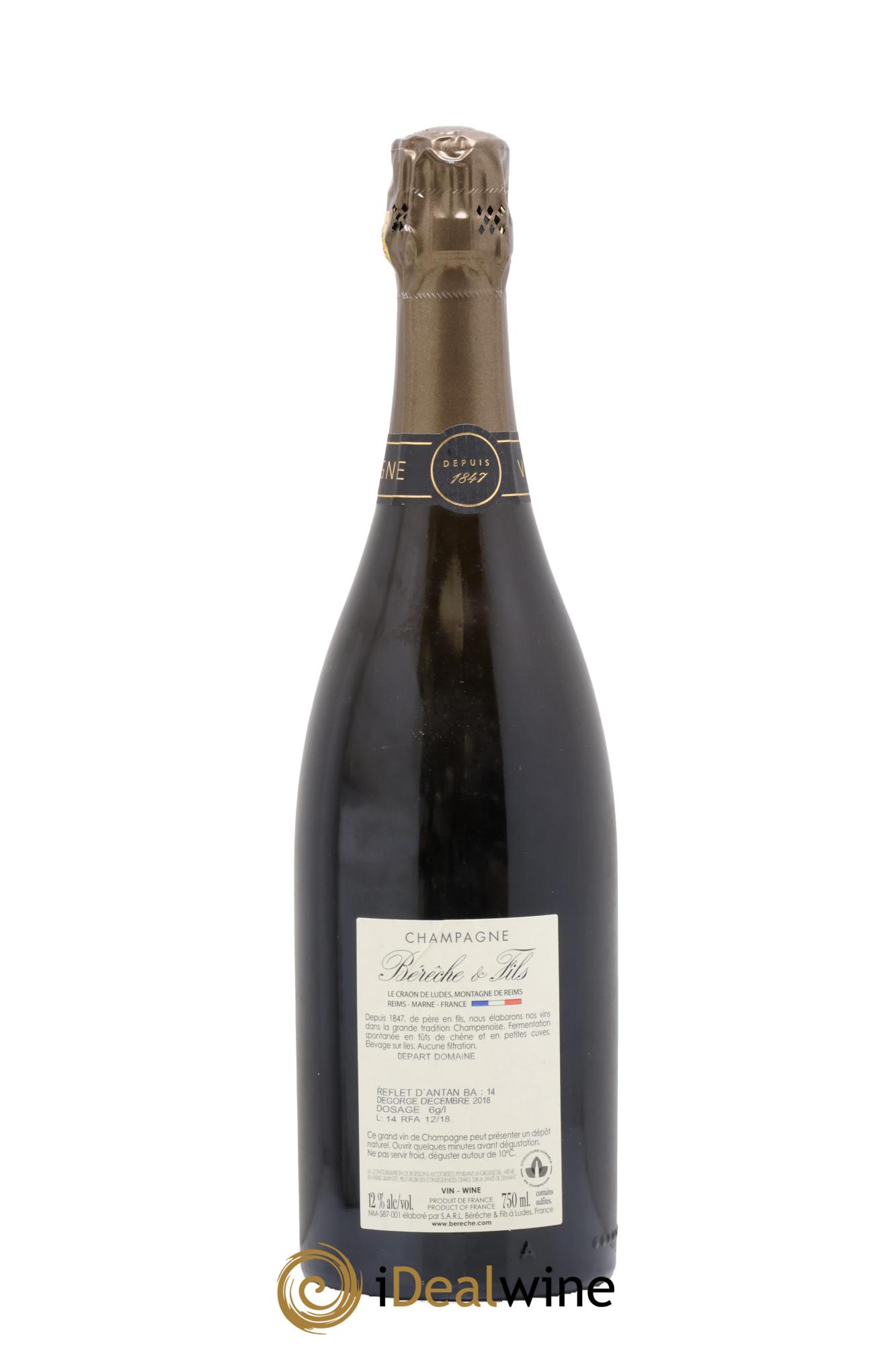 Reflet d'Antan Bérêche et Fils - Lot of 1 bottle - 1