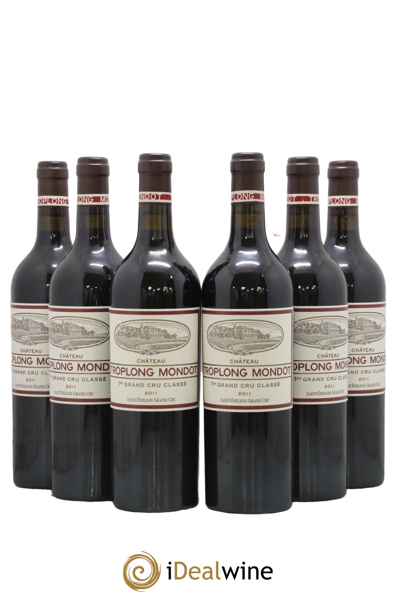 Château Troplong Mondot 1er Grand Cru Classé B 2011 - Lot of 6 bottles - 0