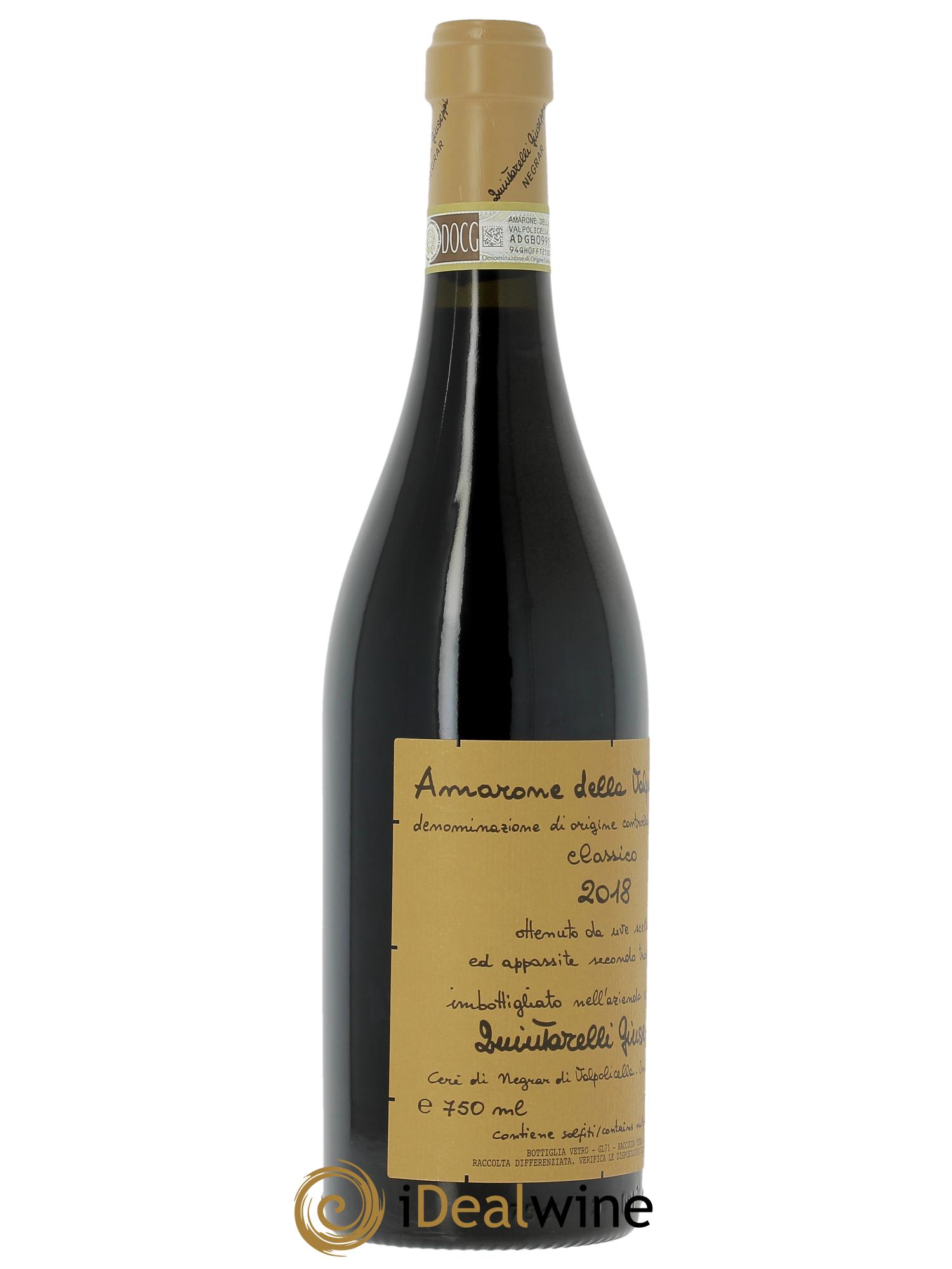 Amarone della Valpolicella DOCG Classico Giuseppe Quintarelli  2018 - Lotto di 1 bottiglia - 2