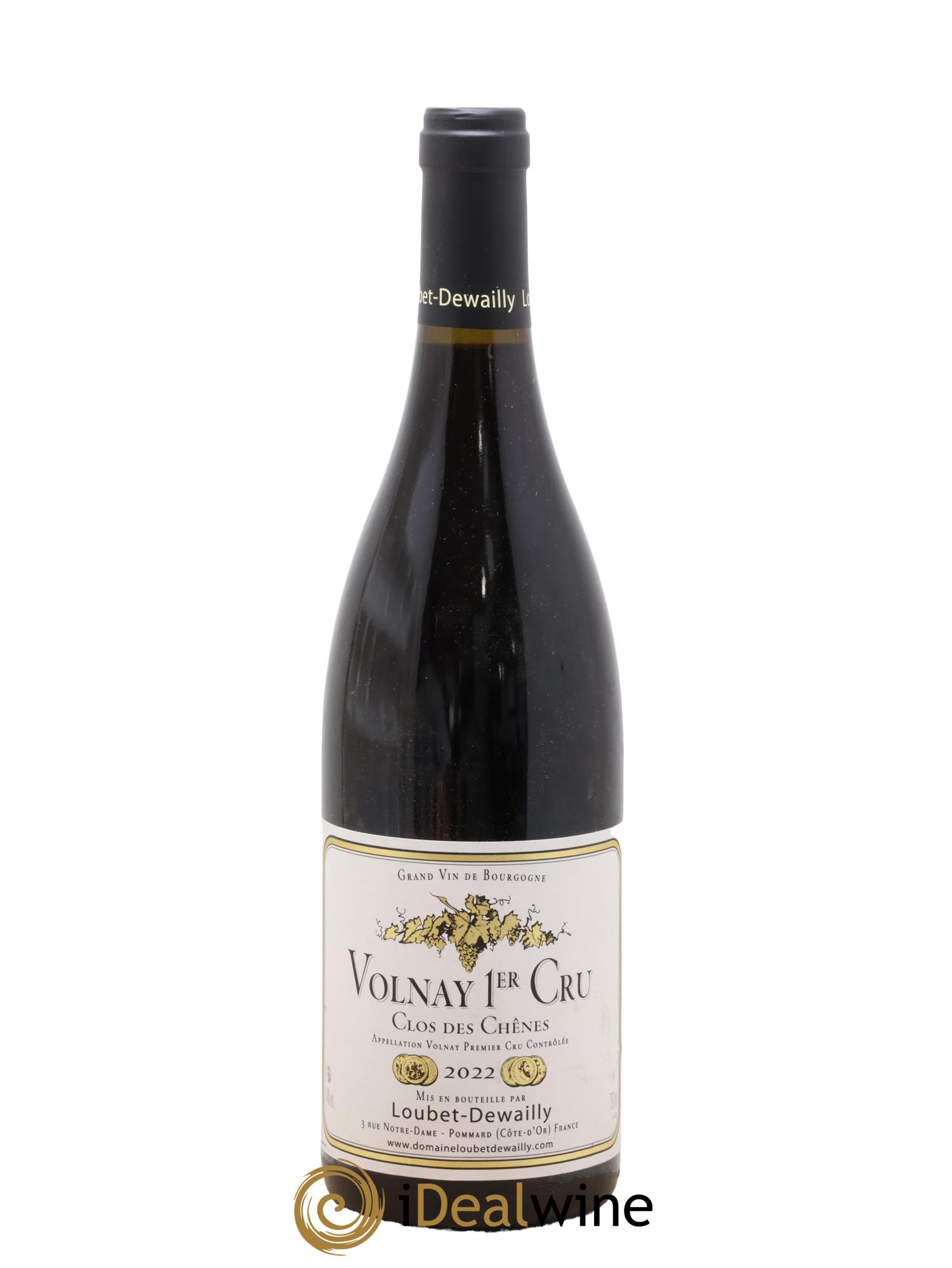 Volnay 1er Cru Clos Des Chenes Loubet Dewailly 2022 - Lot de 1 bouteille - 0