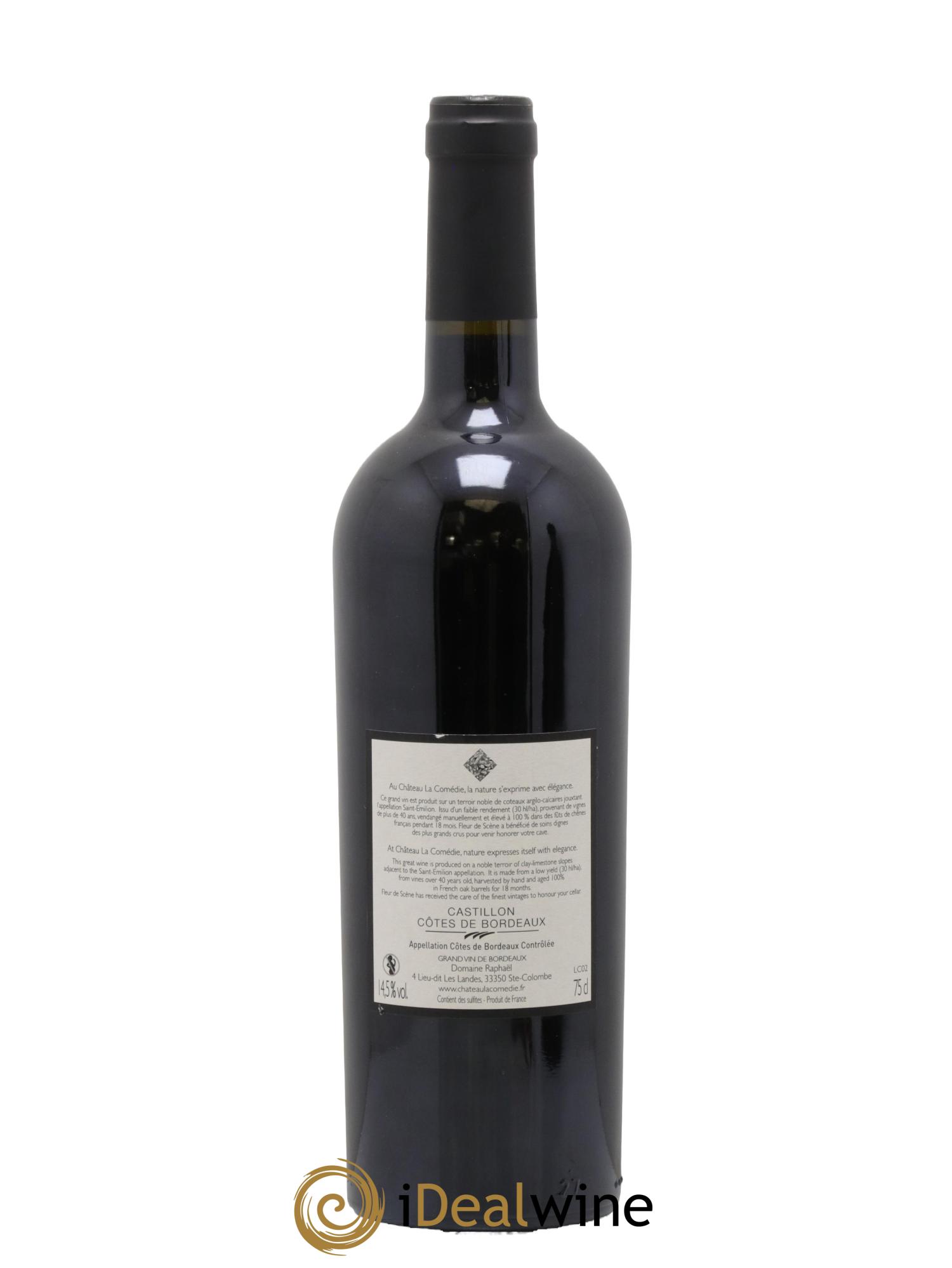 Castillon-Côtes-de-Bordeaux (Côtes-de-Castillon) Fleur de Scène Château La Comédie 2019 - Lot de 1 bouteille - 1