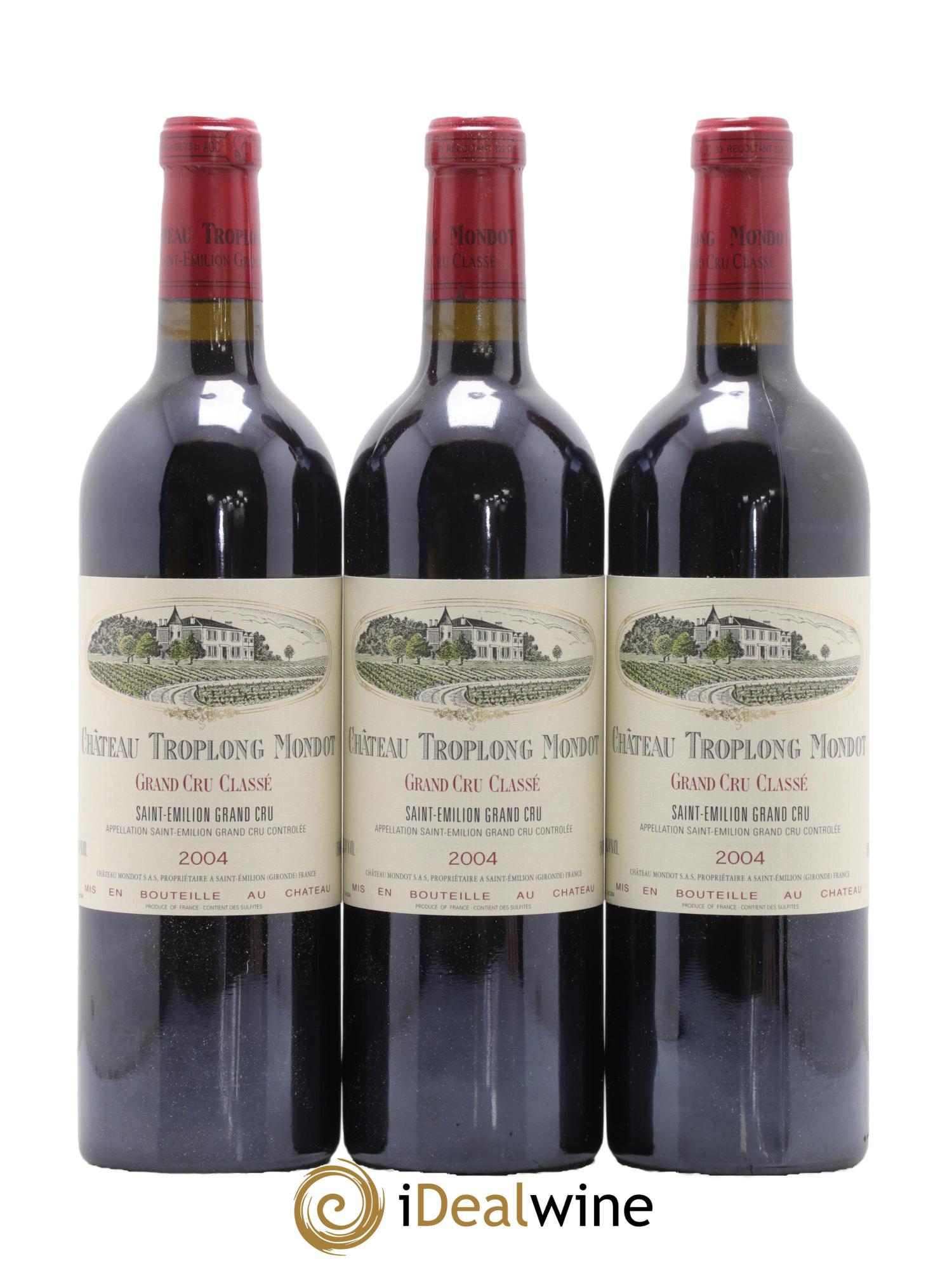 Château Troplong Mondot 1er Grand Cru Classé B 2004 - Lot de 12 bouteilles - 3