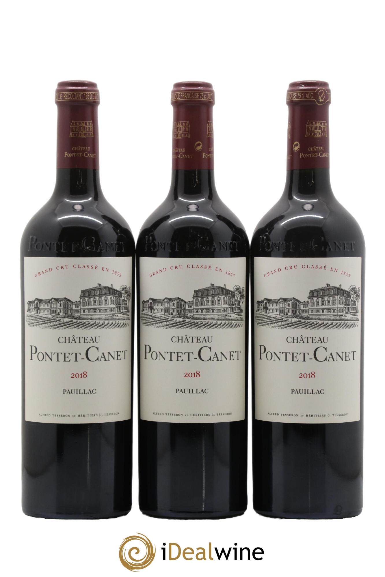 Château Pontet Canet 5ème Grand Cru Classé  2018 - Lot de 6 bouteilles - 2