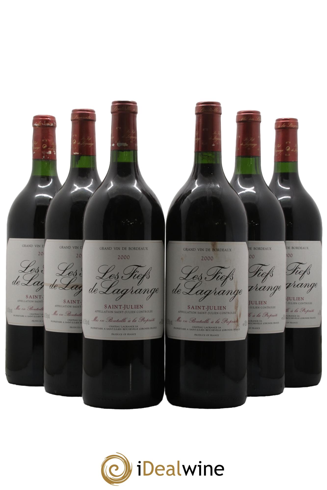 Les Fiefs de Lagrange Second Vin 2000 - Lotto di 6 magnum - 0