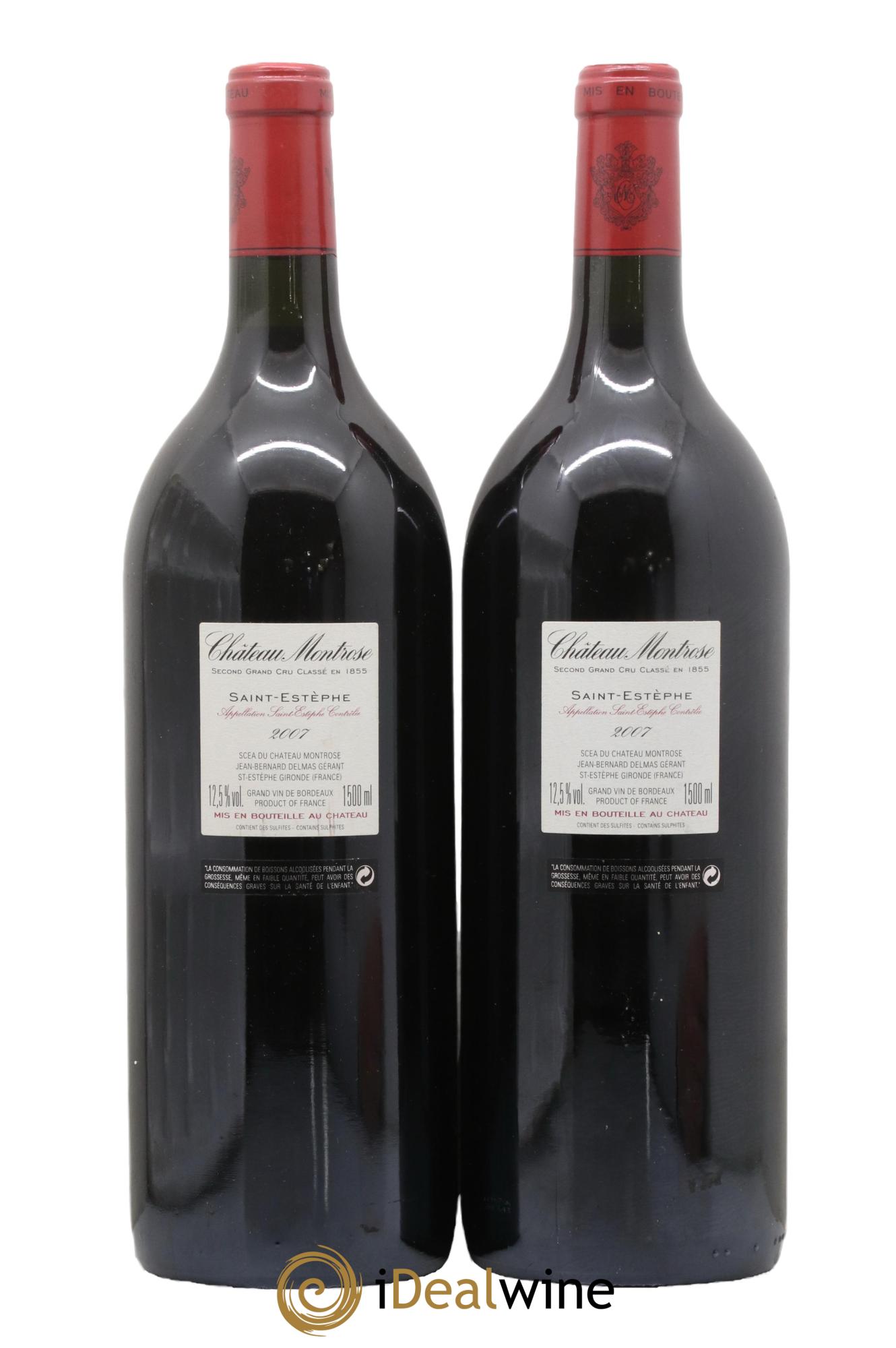 Château Montrose 2ème Grand Cru Classé 2007 - Lot of 2 magnums - 1