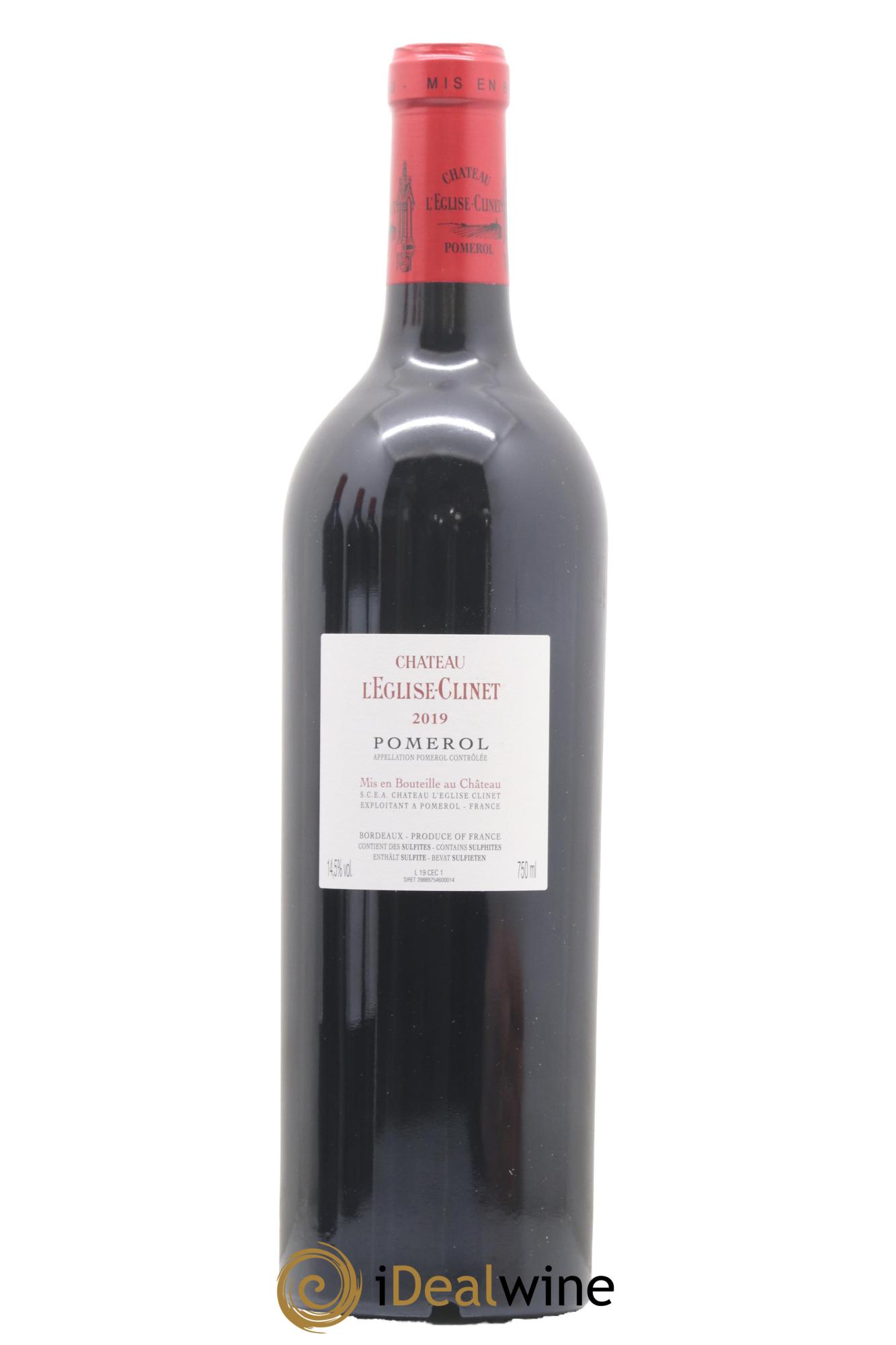 Château l' Église Clinet 2019 - Lot de 1 bouteille - 1