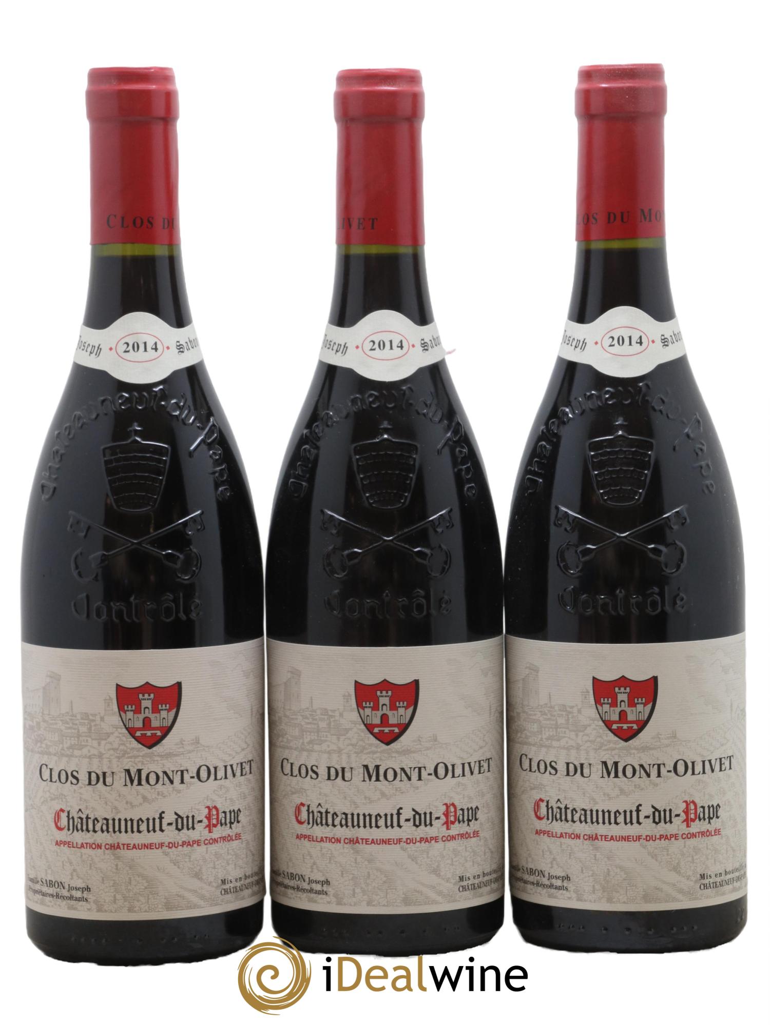 Châteauneuf-du-Pape Clos du Mont-Olivet 2014 - Lot de 3 bouteilles - 0