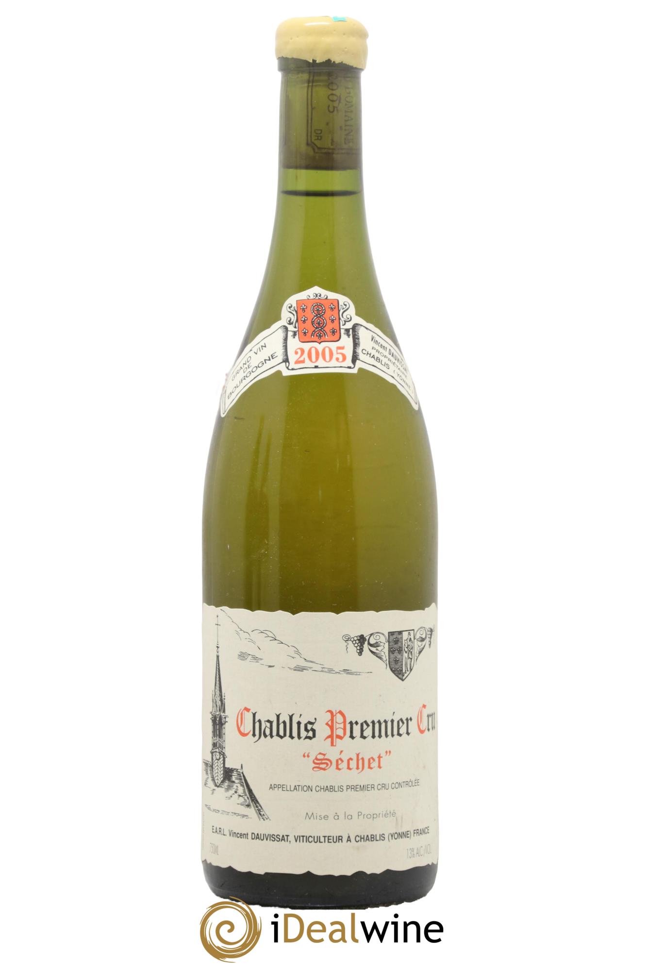 Chablis 1er Cru Séchet Vincent Dauvissat (Domaine) 2005 - Lot de 1 bouteille - 0