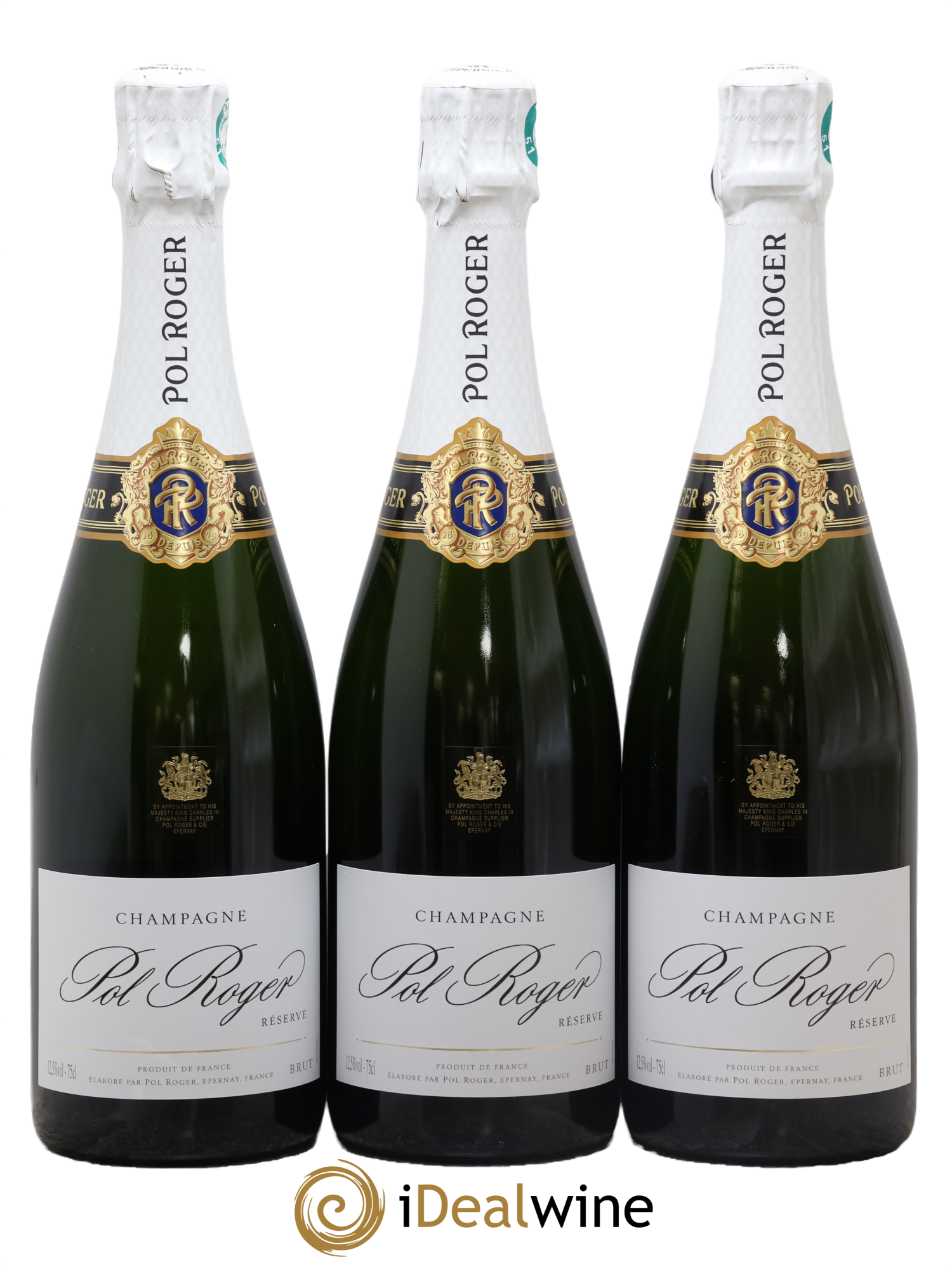 Brut Réserve Pol Roger - Posten von 3 Flaschen - 0