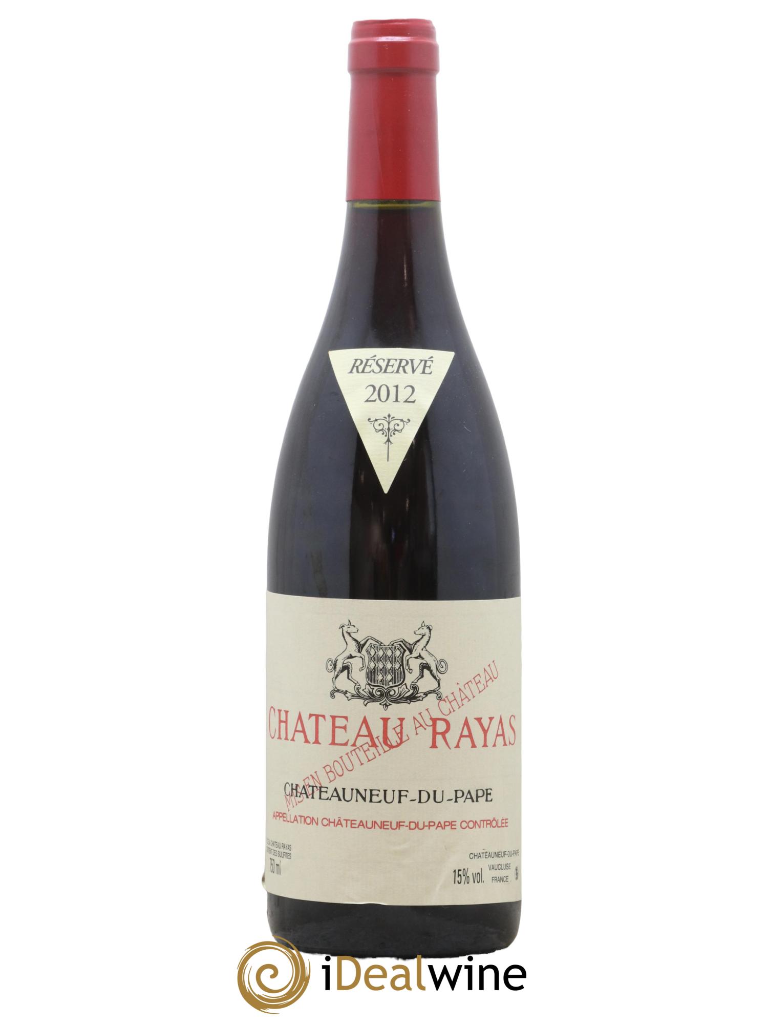 Châteauneuf-du-Pape Château Rayas Emmanuel Reynaud 2012 - Lot de 1 bouteille - 0