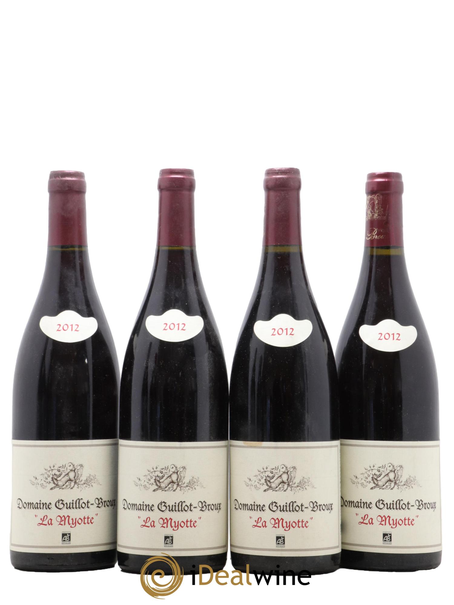 Bourgogne La Myotte Guillot-Broux (Domaine) 2012 - Lot de 4 bouteilles - 0