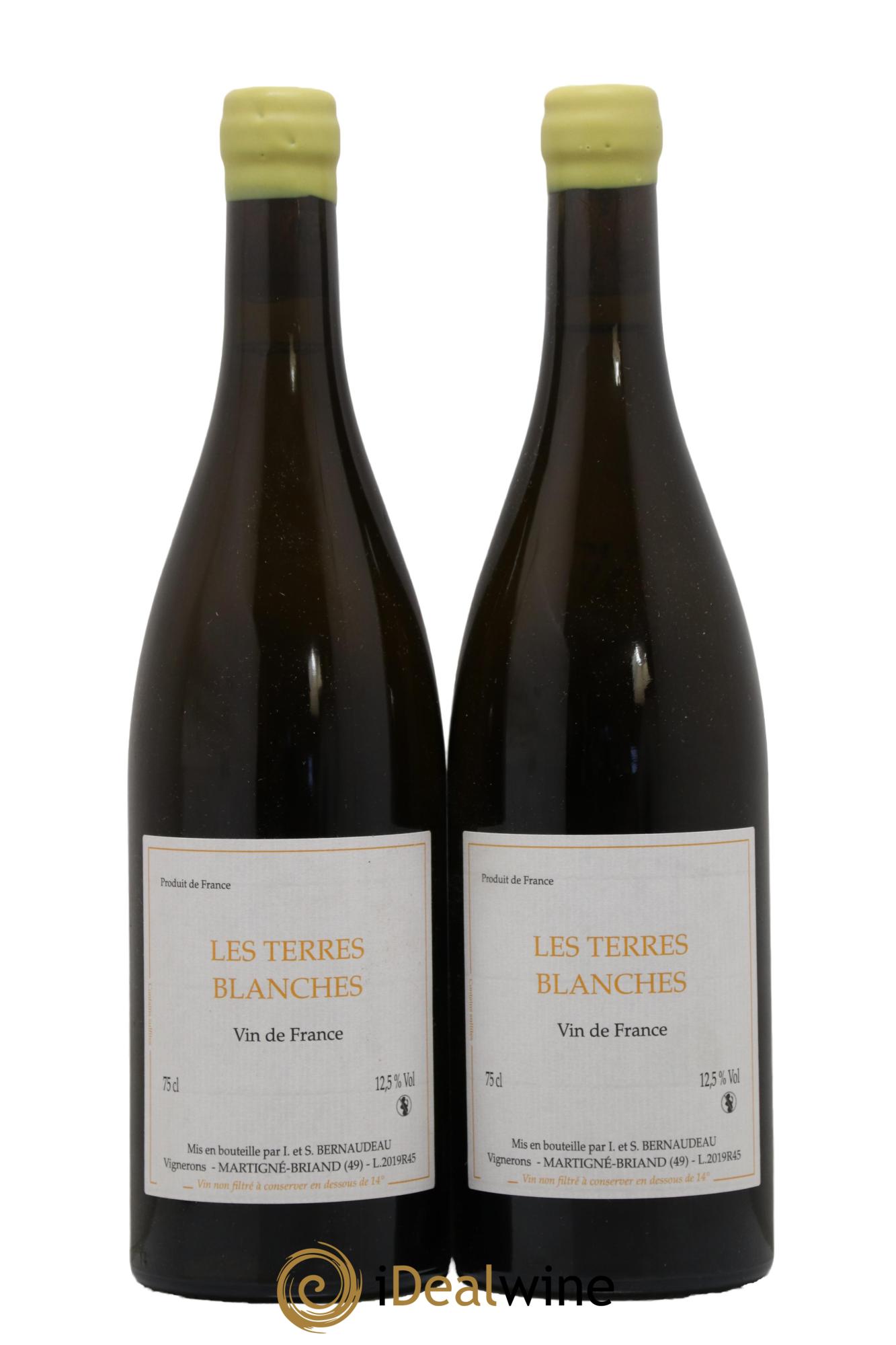 Vin de France Les Terres Blanches Stéphane Bernaudeau 2019 - Posten von 2 Flaschen - 0