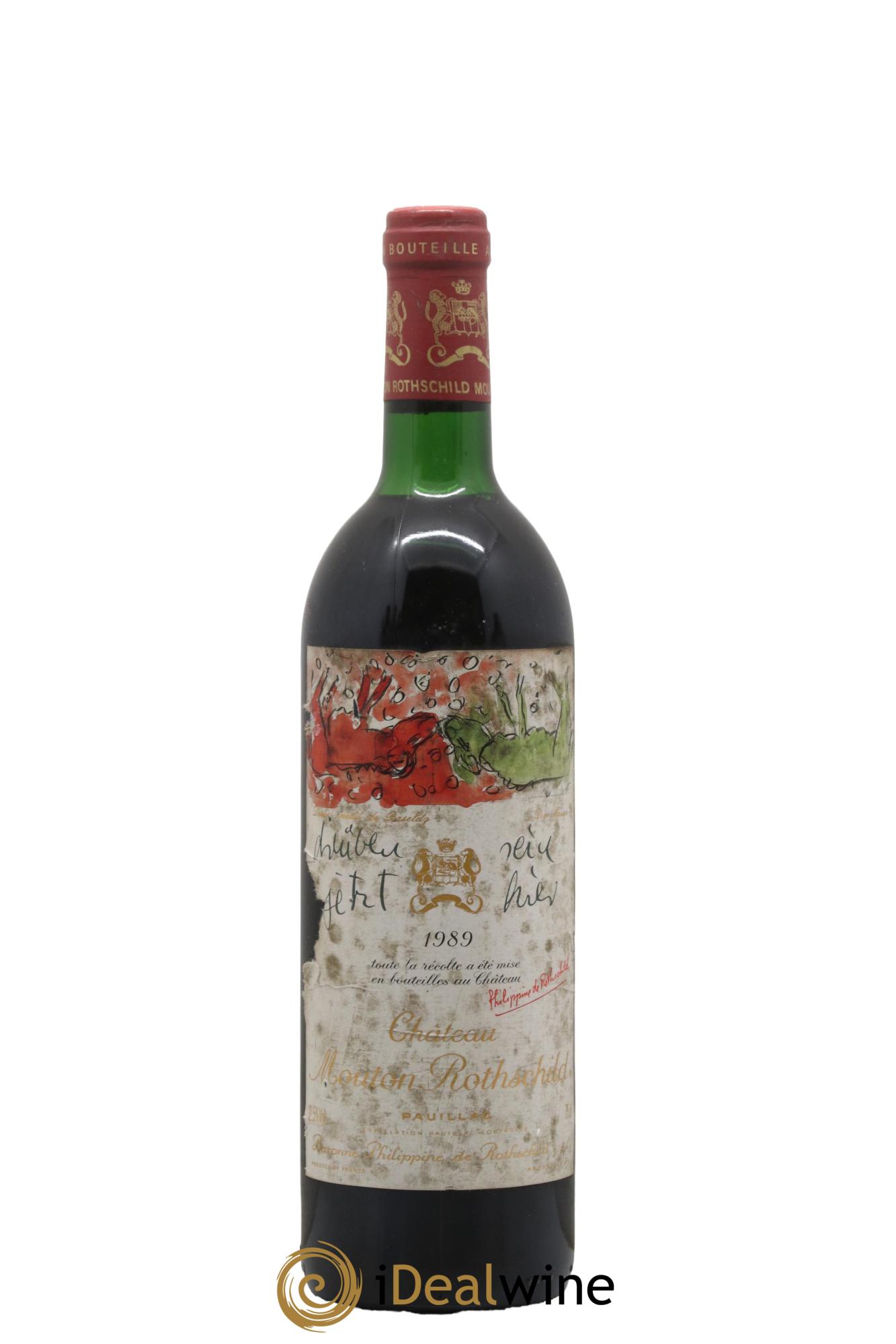 Château Mouton Rothschild 1er Grand Cru Classé 1989 - Lot of 1 bottle - 0