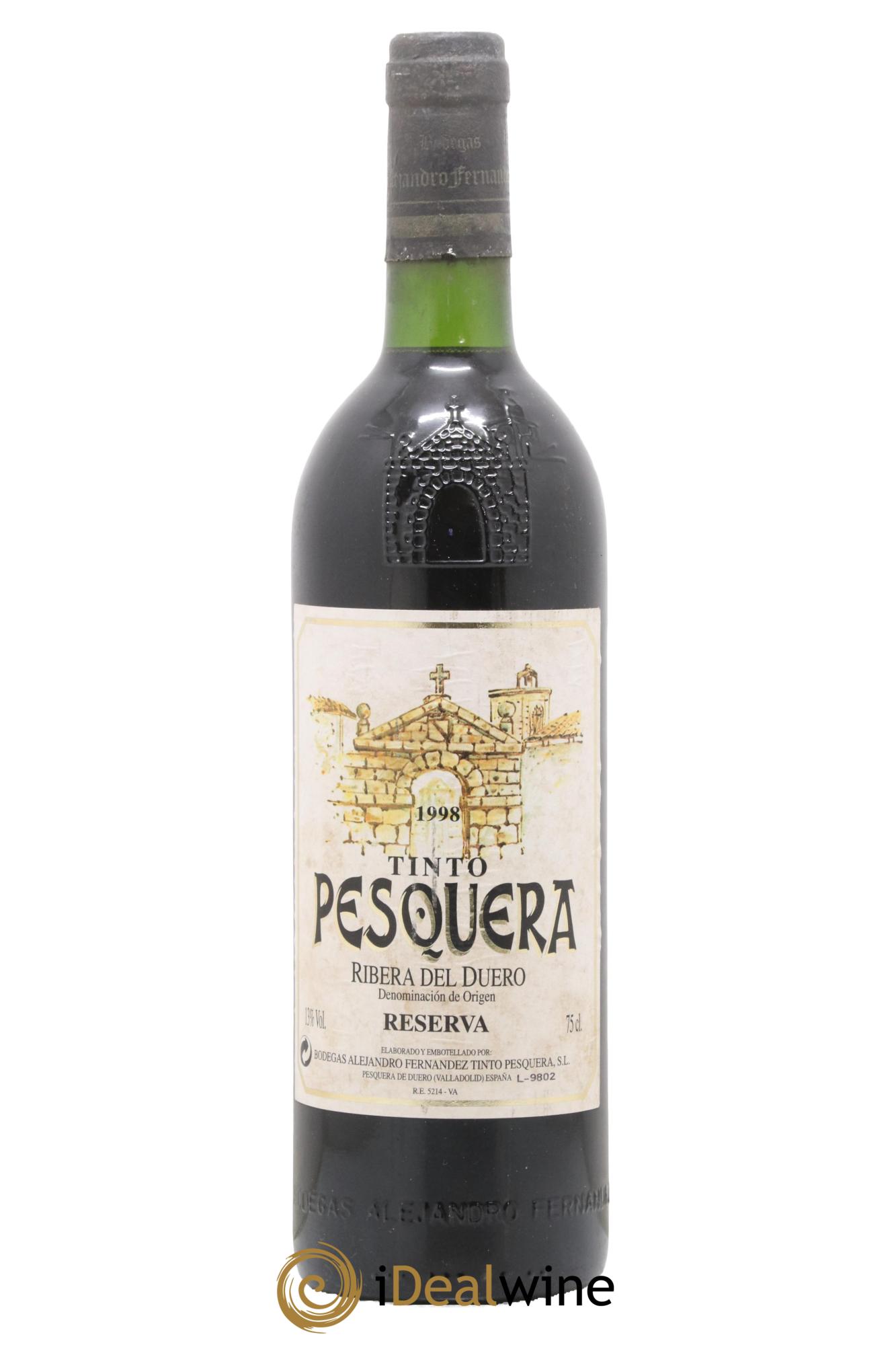 Ribera Del Duero DO Tinto Pesquera Reserva Alejandro Fernandez 1998 - Lotto di 1 bottiglia - 0