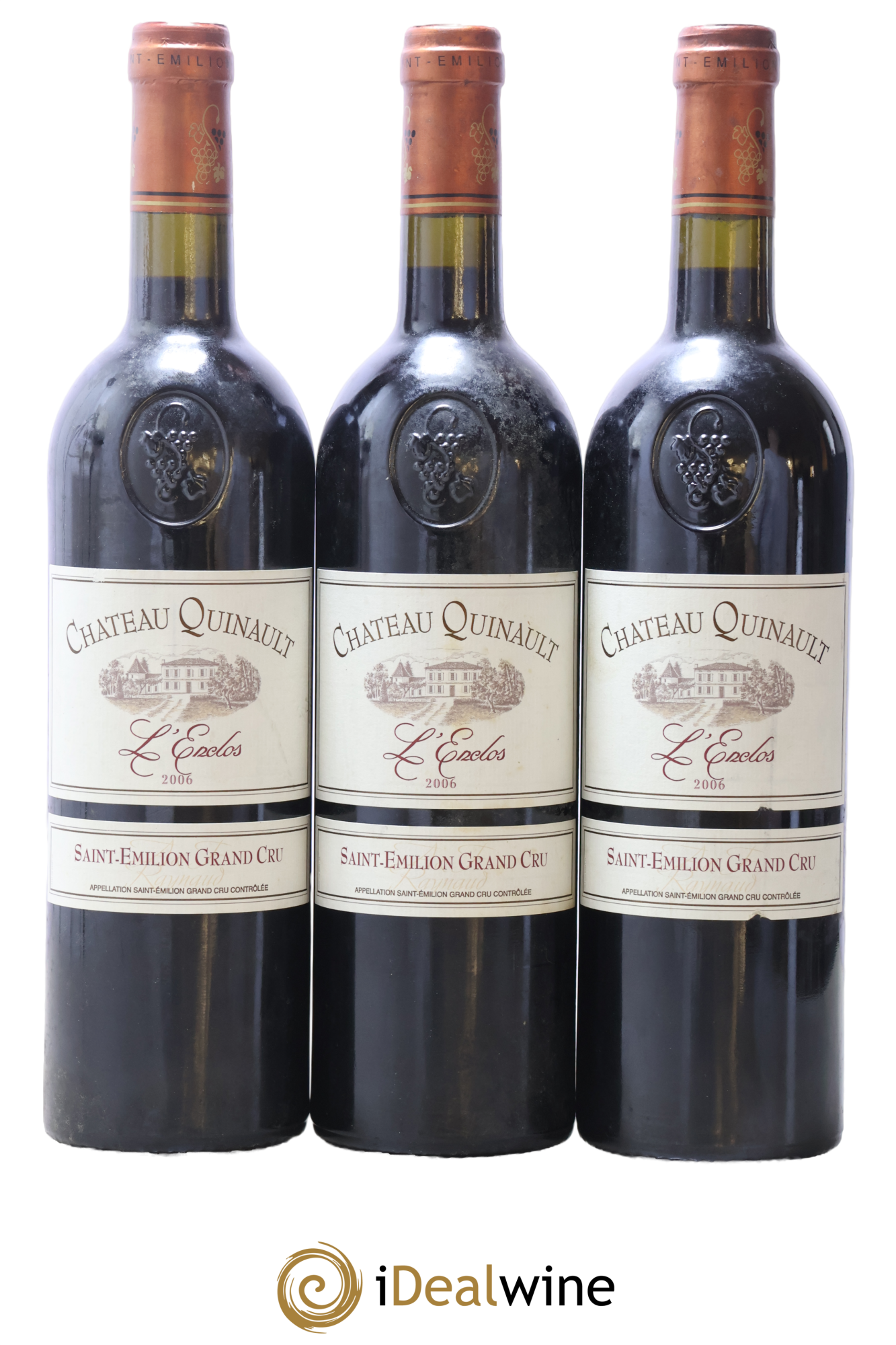 Château Quinault L'Enclos 2006 - Lotto di 3 bottiglie - 0
