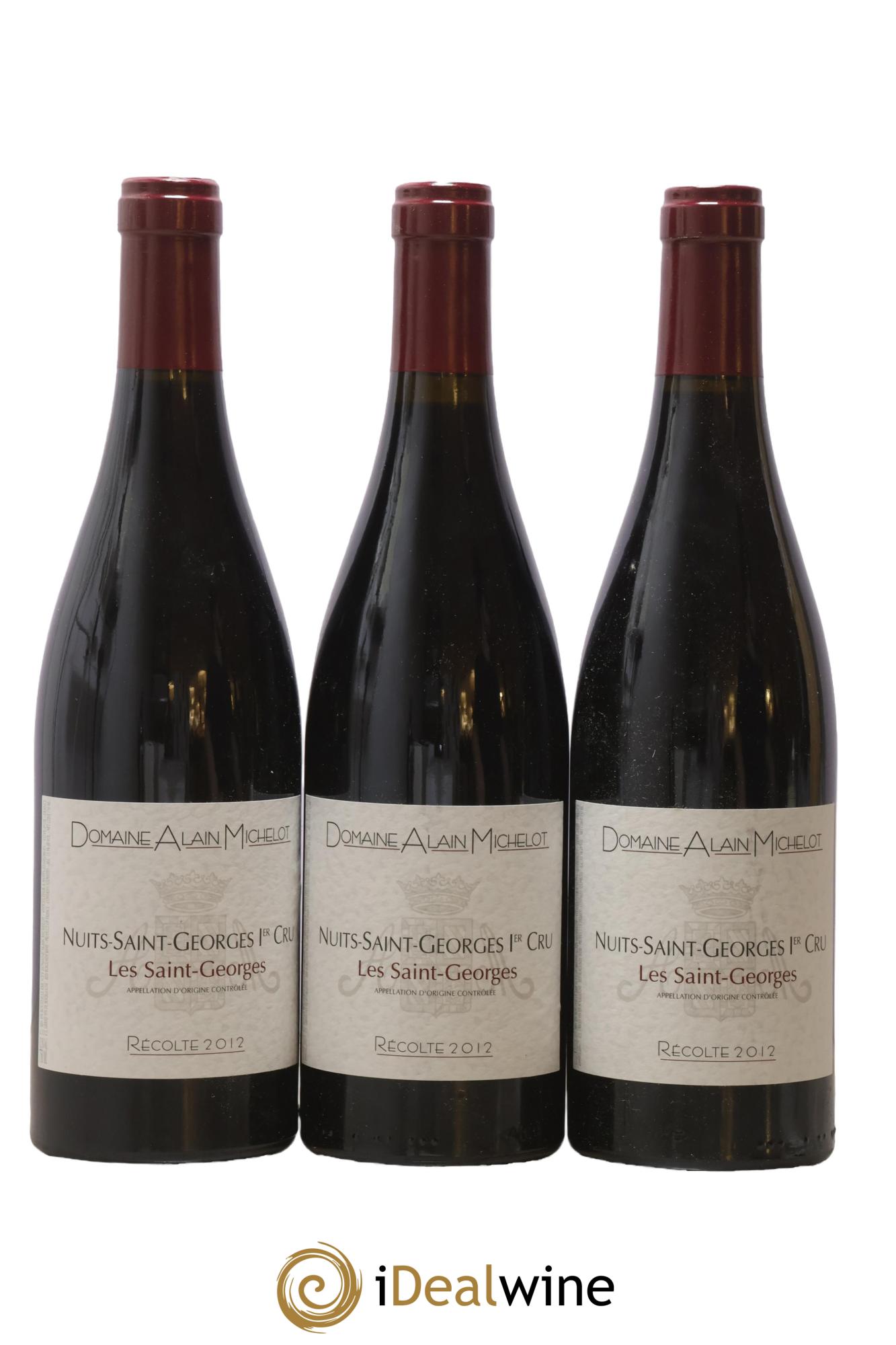 Nuits Saint-Georges 1er Cru Les Saint-Georges Alain Michelot (Domaine) 2012 - Lot de 3 bouteilles - 0