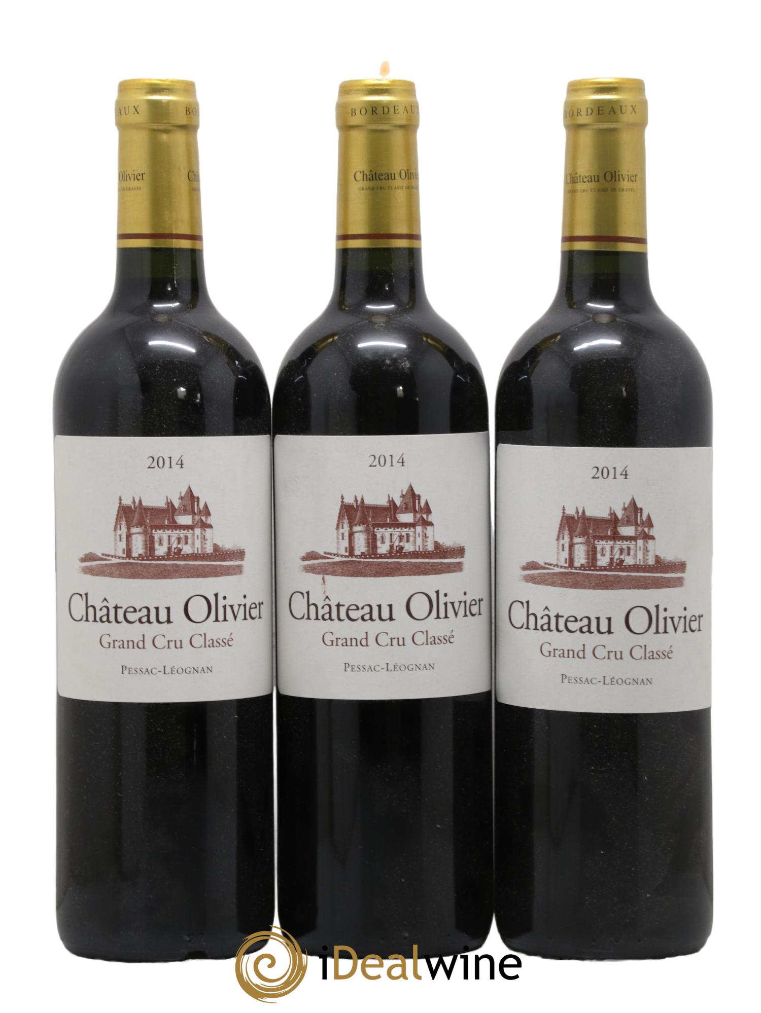 Château Olivier Cru Classé de Graves 2014 - Lot de 3 bouteilles - 0