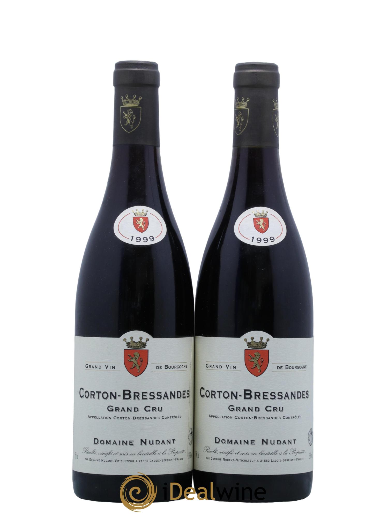 Corton Grand Cru Les Bressandes Nudant 1999 - Lot de 2 bouteilles - 0