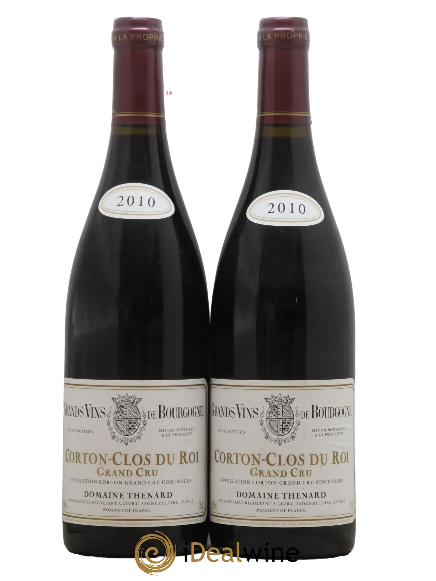 Corton Grand Cru Clos Du Roi Domaine Thenard 2010 - Posten von 2 Flaschen - 0