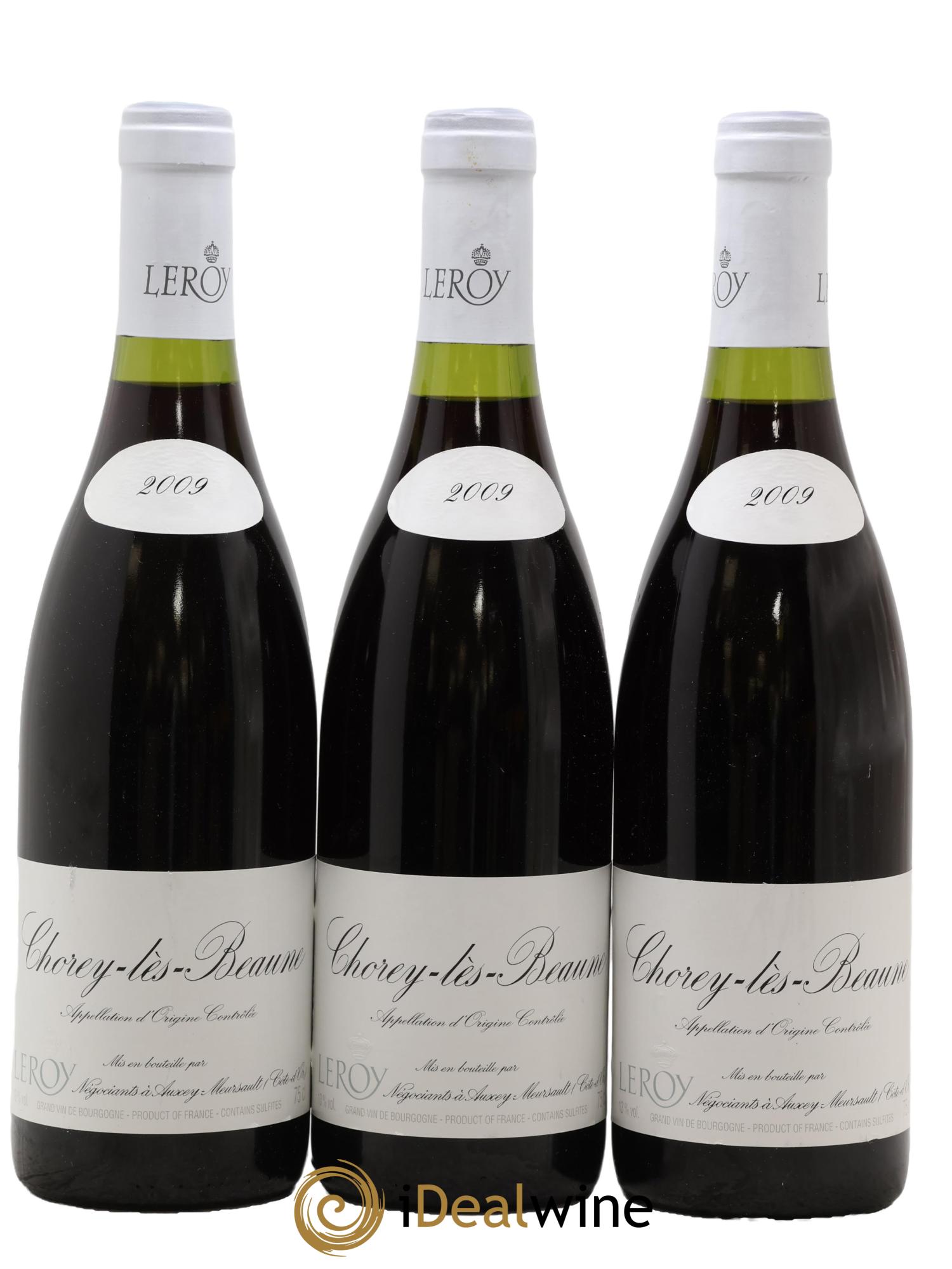 Chorey-lès-Beaune Leroy SA 2009 - Posten von 3 Flaschen - 0