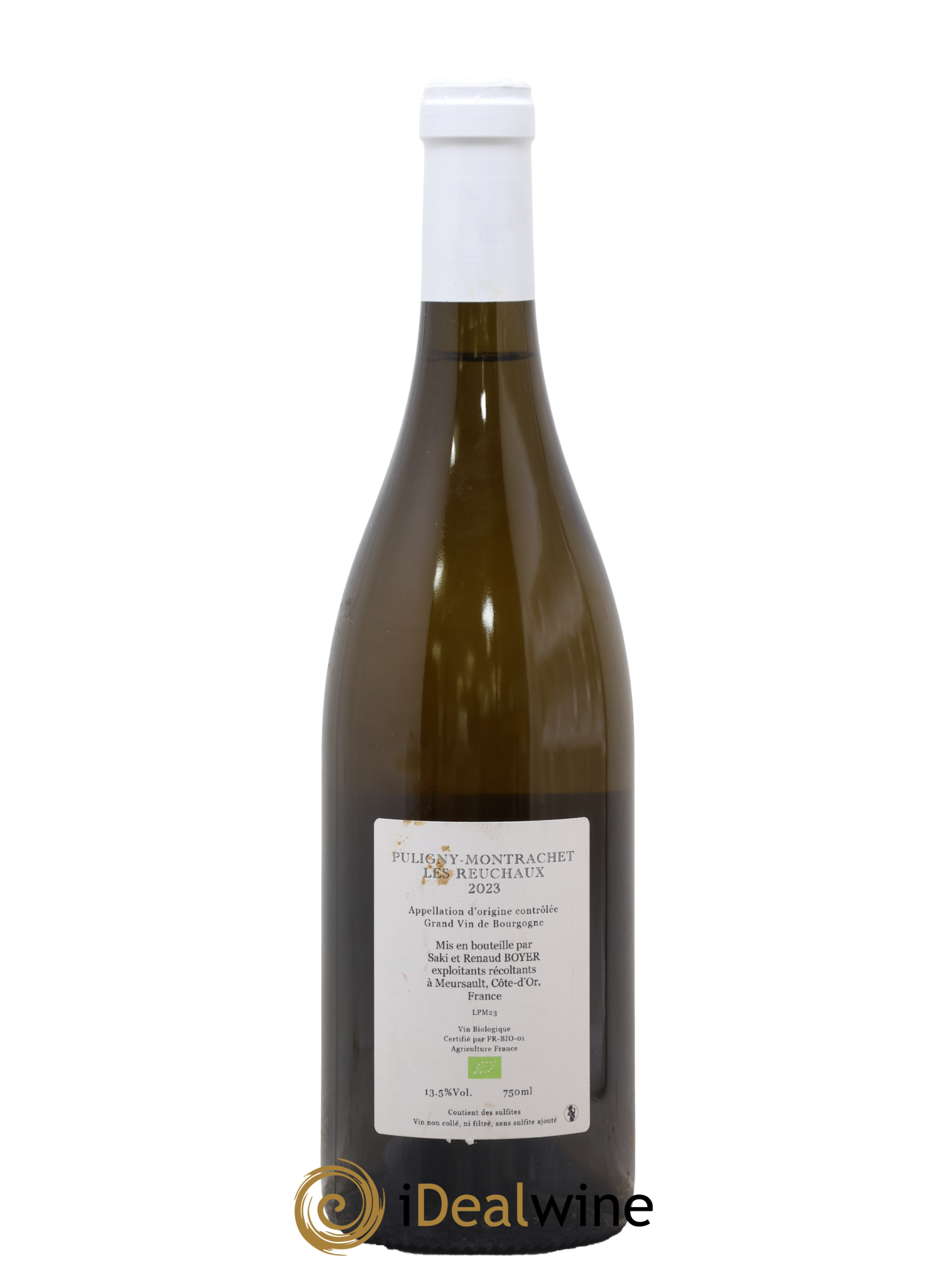 Puligny-Montrachet Les Reuchaux Renaud Boyer 2023 - Lot de 1 bouteille - 1