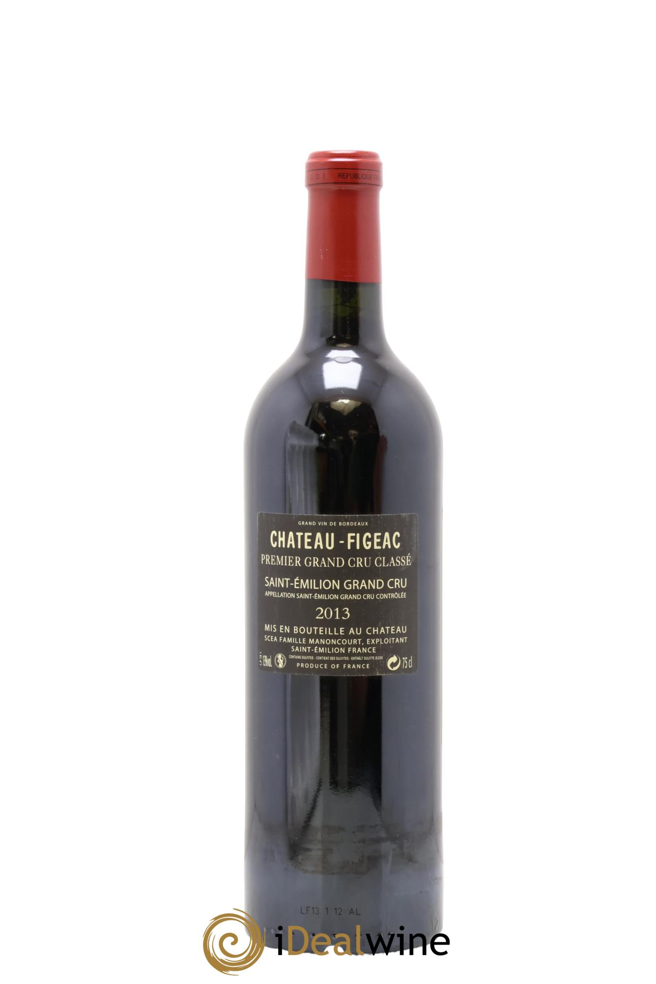 Château Figeac 1er Grand Cru Classé A 2013 - Lot de 1 bouteille - 1
