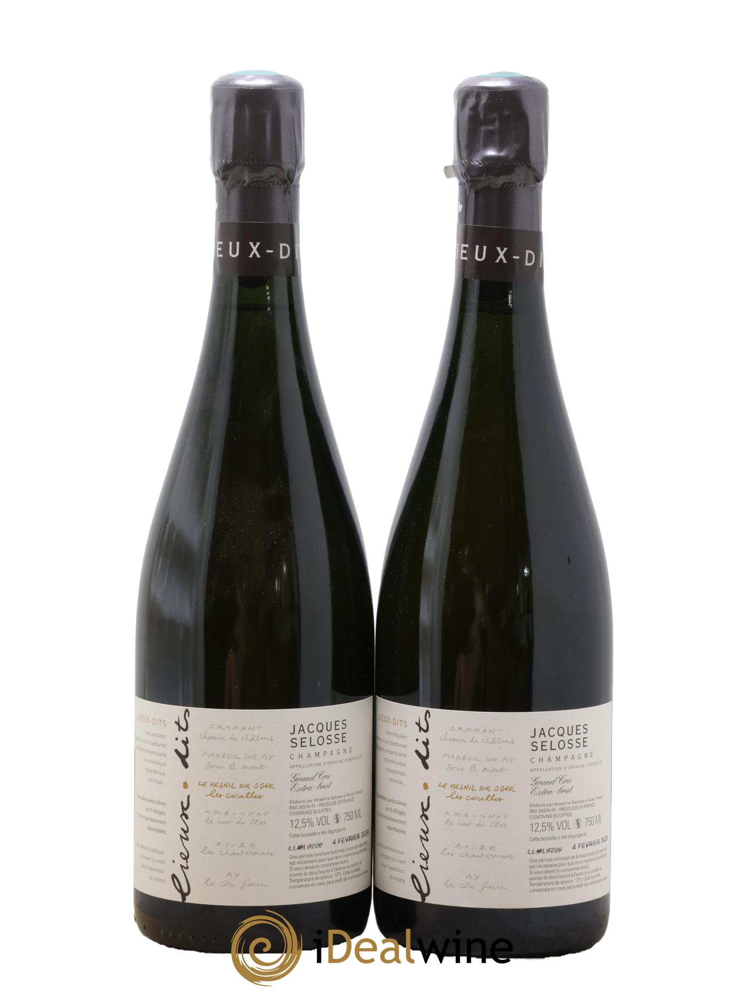 Les Carelles Blanc de Blancs Jacques Selosse - Lot of 2 bottles - 0