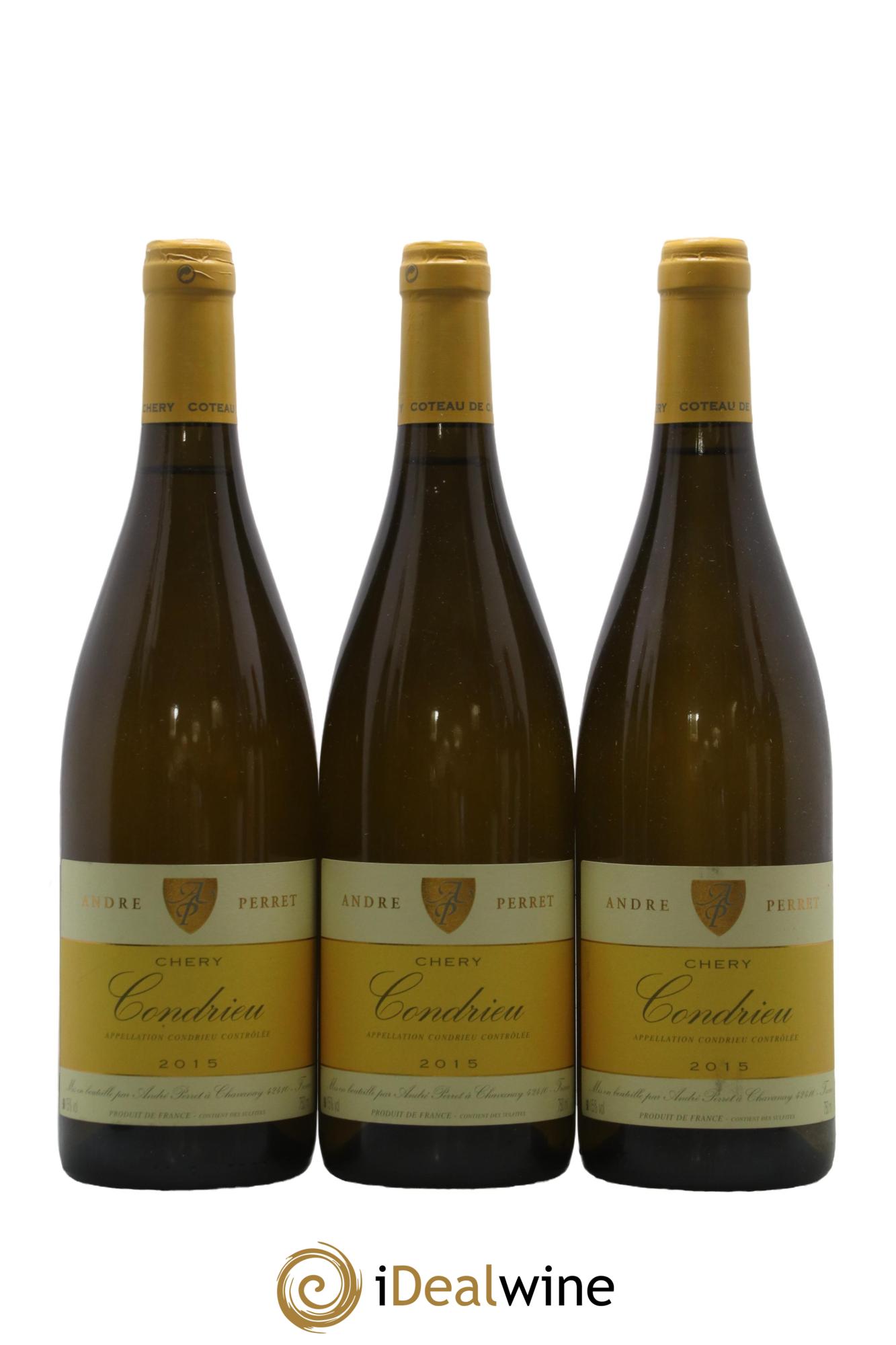 Condrieu Chery André Perret 2015 - Lot de 3 bouteilles - 0