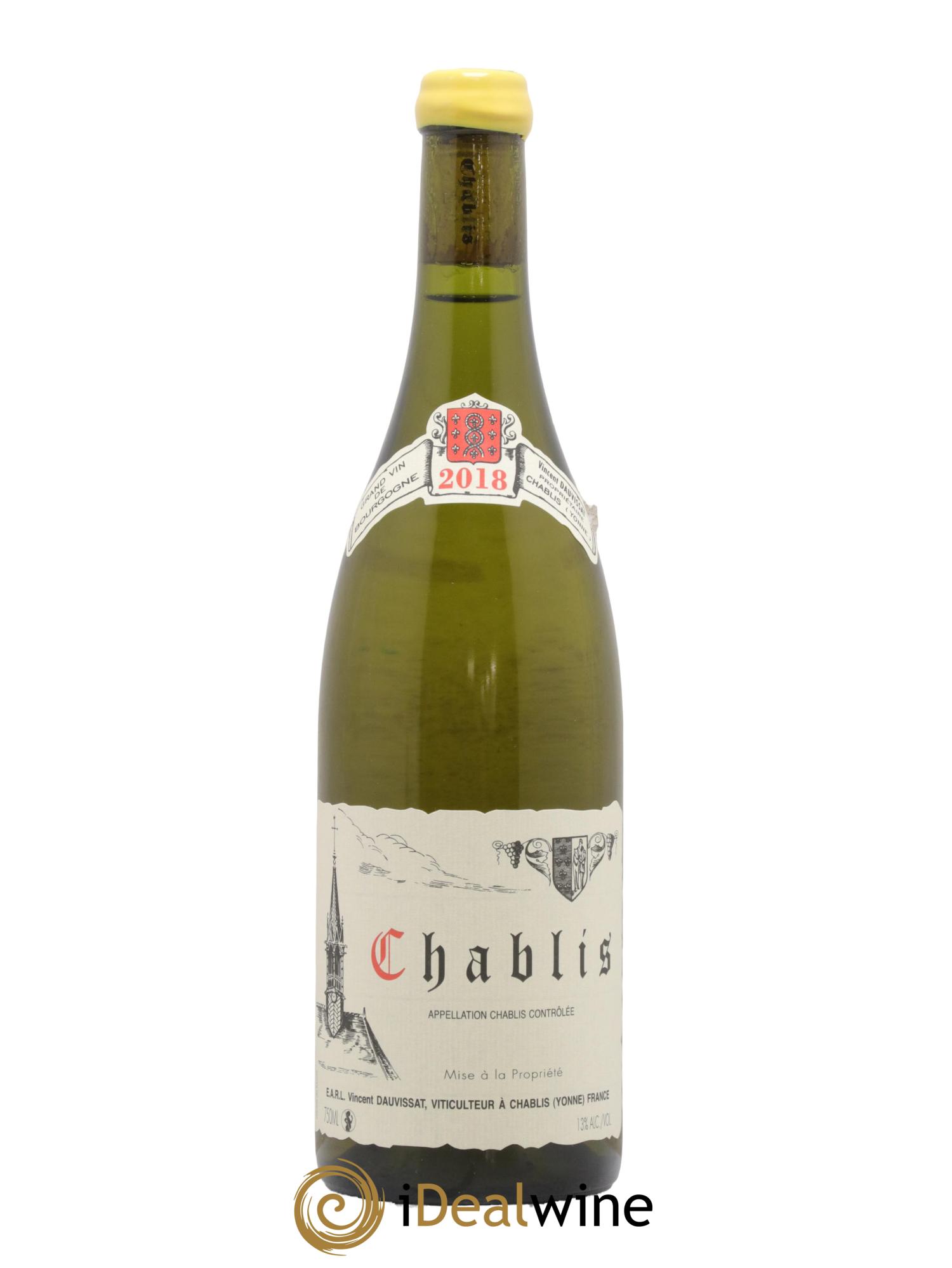 Chablis Vincent Dauvissat (Domaine) 2018 - Lot de 1 bouteille - 0