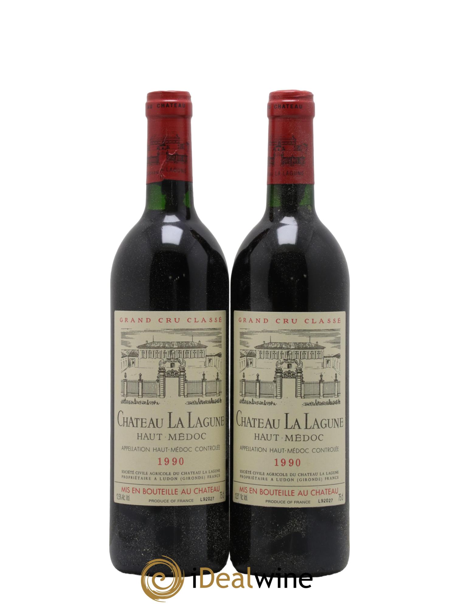 Château la Lagune 3ème Grand Cru Classé 1990 - Lot de 2 bouteilles - 0