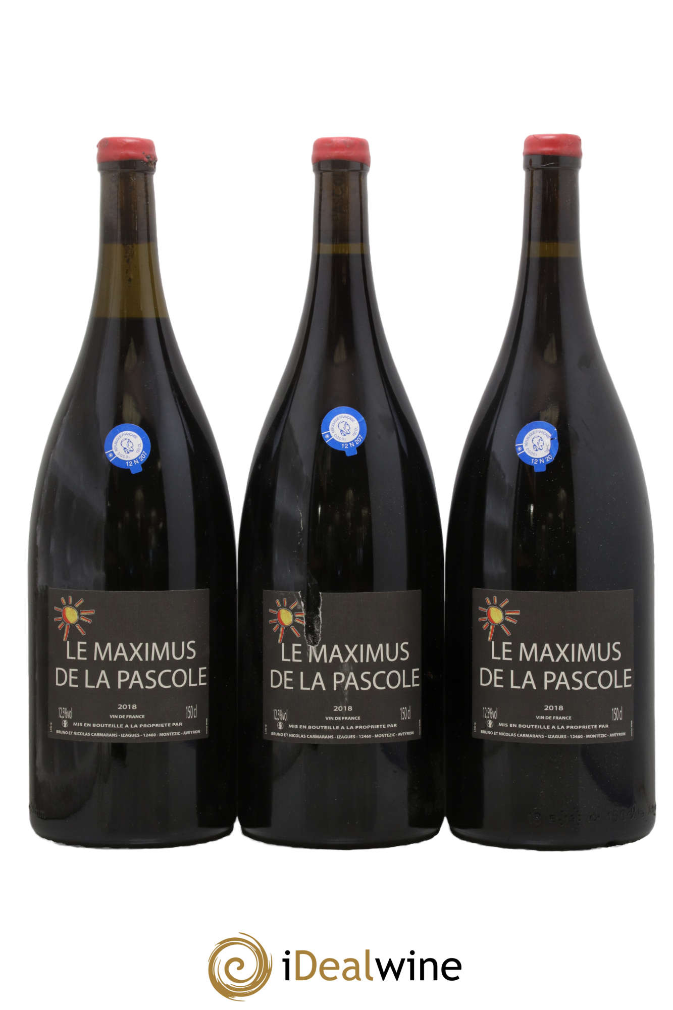 Vin de France Le Maximus de la Pascole Bruno Duchêne 2018 - Lot of 3 magnums - 0