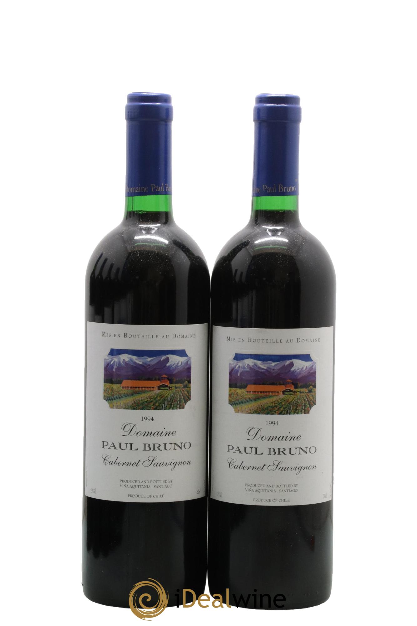 Maipo Domaine Paul Bruno Cabernet Sauvignon 1994 - Lot de 2 bouteilles - 0