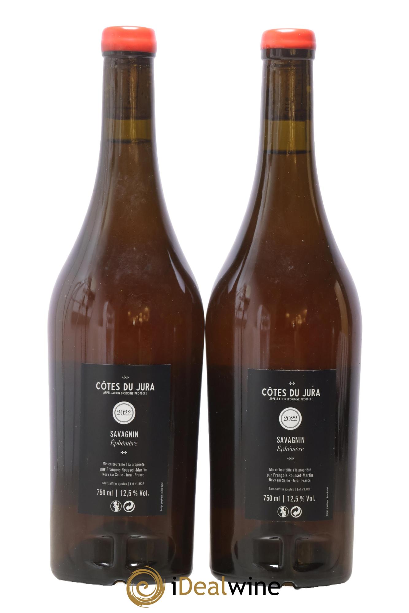 Côtes du Jura Macération Ephémère François Rousset Martin 2022 - Posten von 2 Flaschen - 1