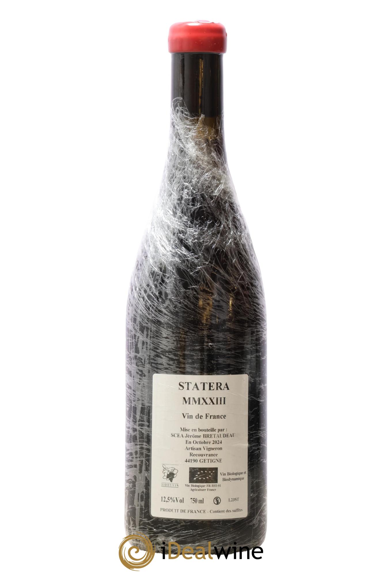 Vin de France Statera Jérôme Bretaudeau - Domaine de Bellevue 2023 - Lot of 1 bottle - 1