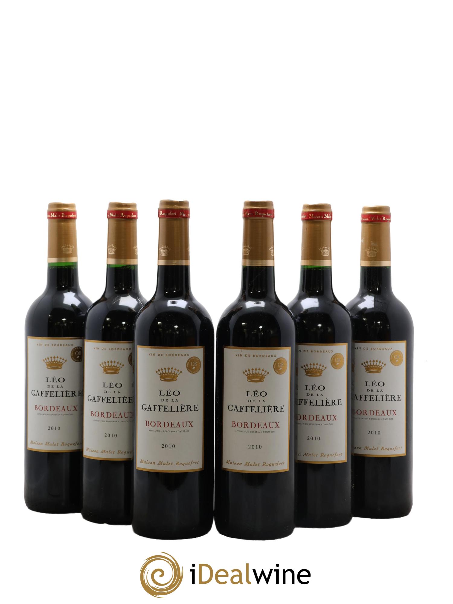 Bordeaux Léo de la Gaffelière 2010 - Posten von 6 Flaschen - 0