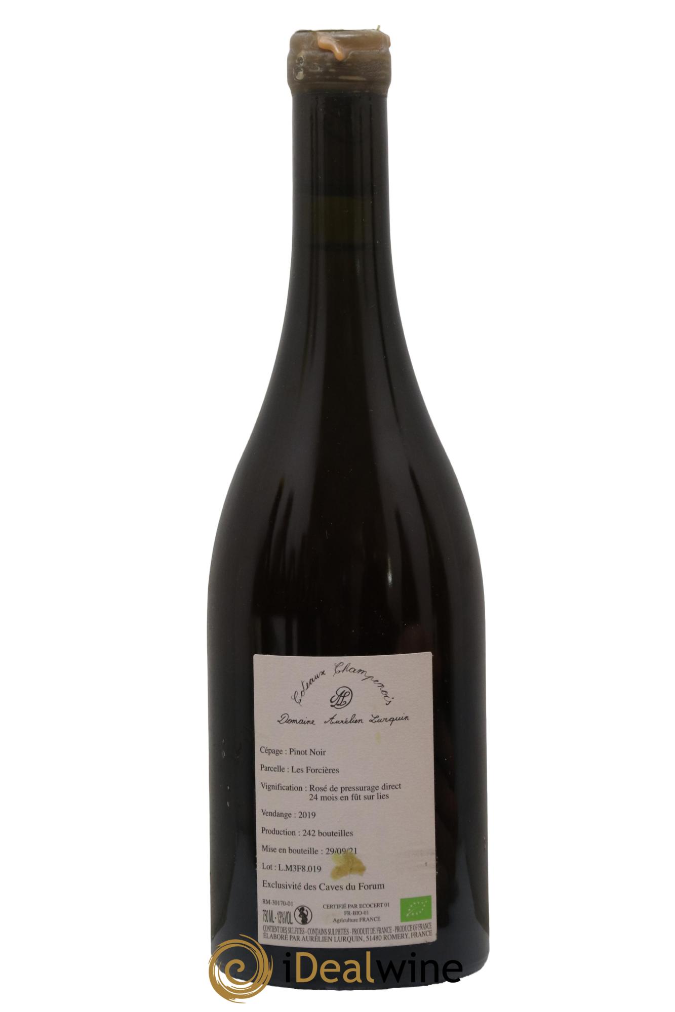 Pinot Noir Les Forcières Aurélien Lurquin 2019 - Lot de 1 bouteille - 1
