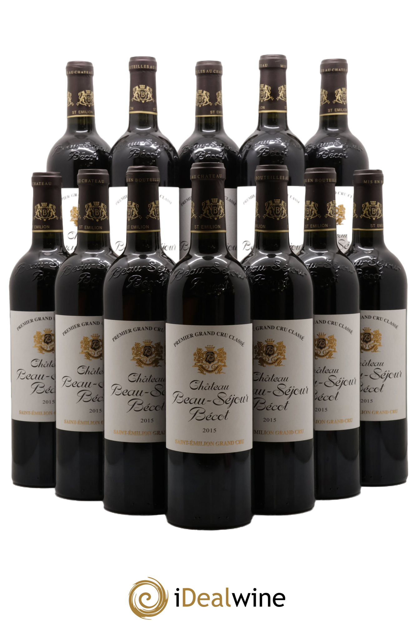 Château Beau-Séjour Bécot 1er Grand Cru Classé B 2015 - Lot de 12 bouteilles - 0