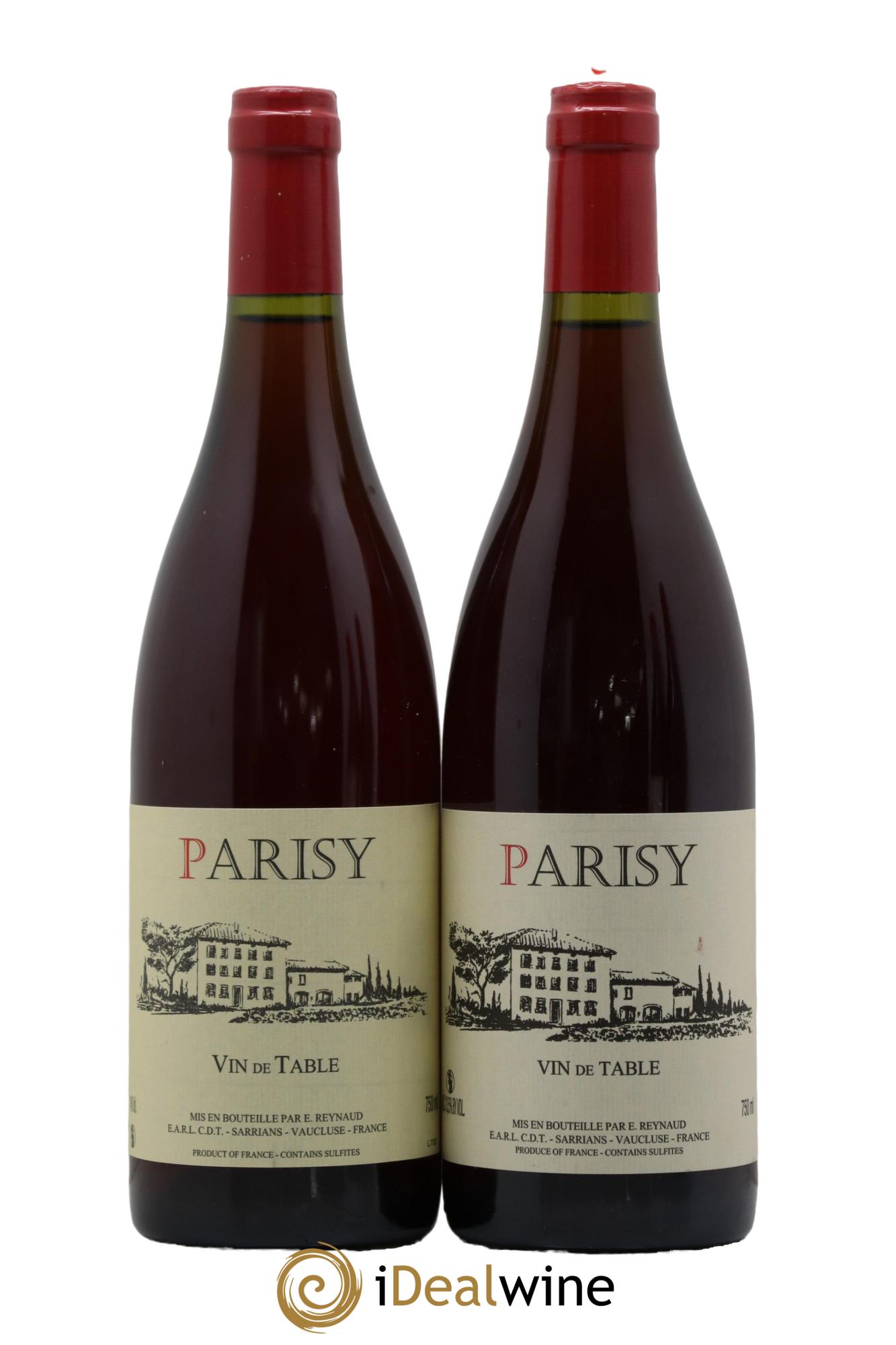Vin de Table Parisy Emmanuel Reynaud - Lot de 2 bouteilles - 0