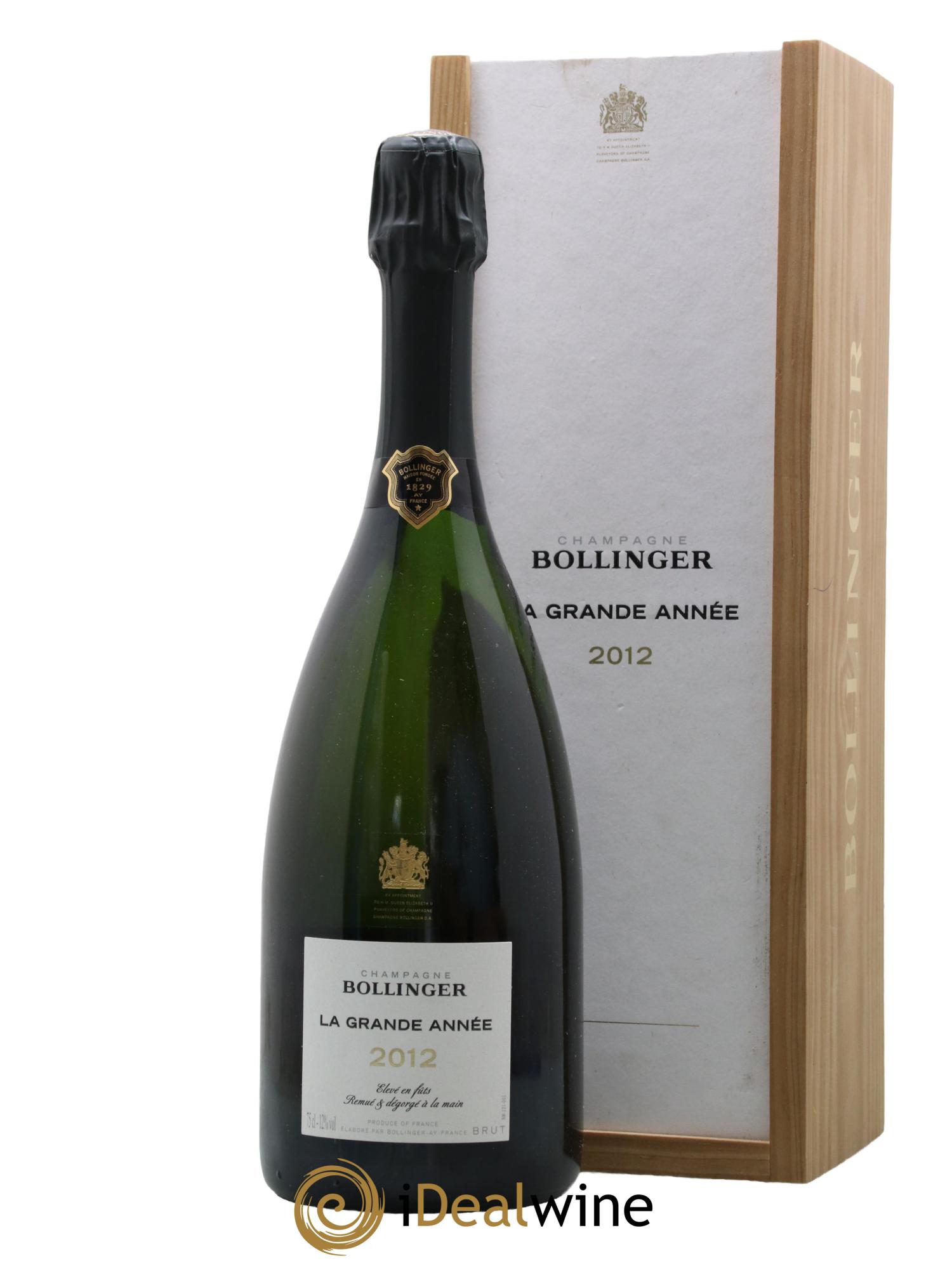 La Grande Année Brut Bollinger 2012 - Lot de 1 bouteille - 0