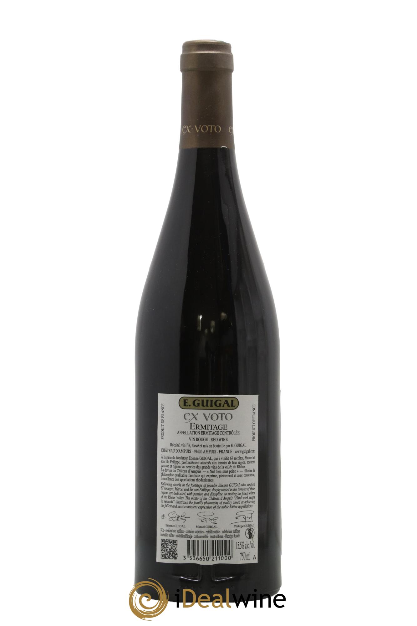 Ermitage Ex Voto Guigal 2019 - Lot de 1 bouteille - 1