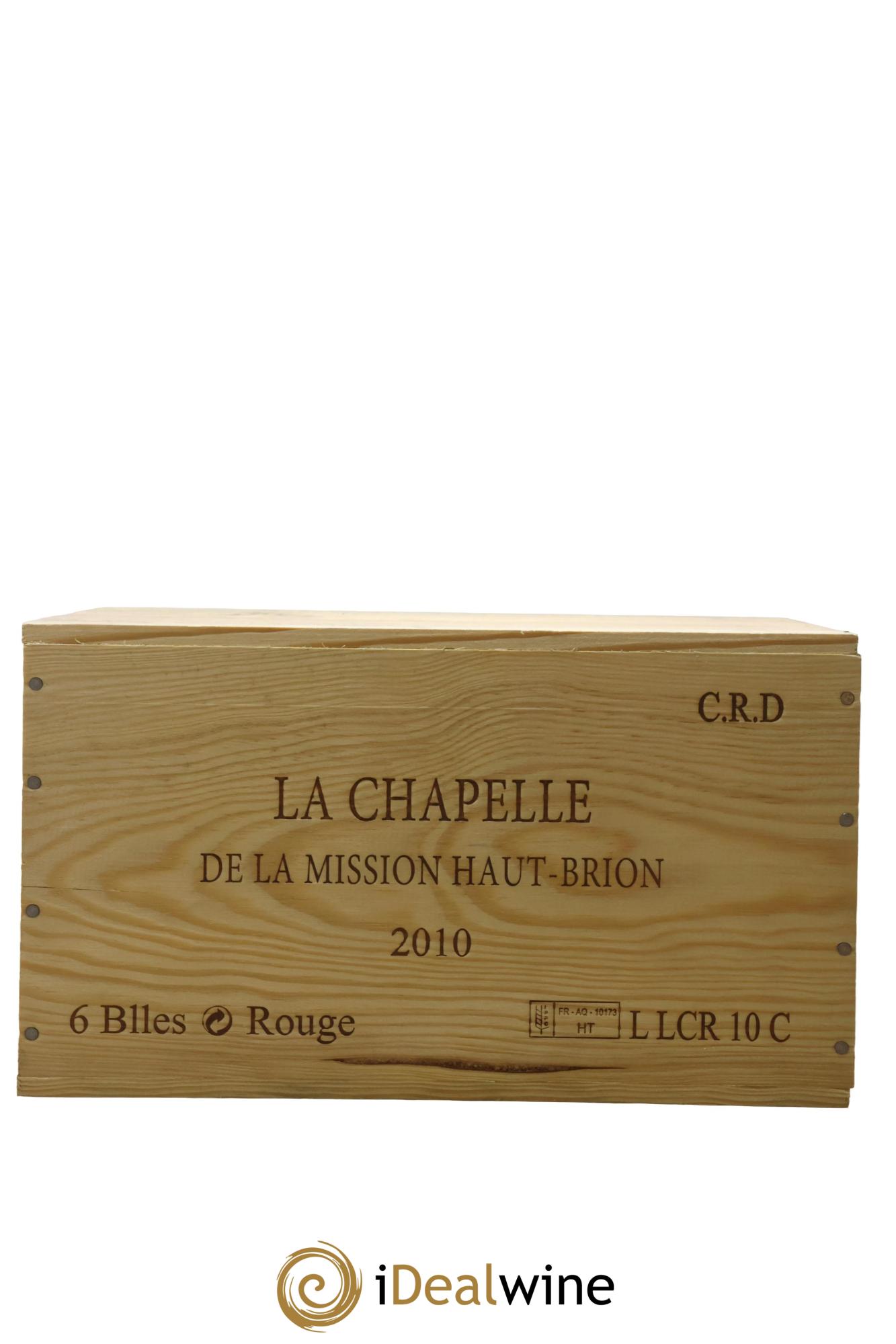 La Chapelle de La Mission Haut-Brion Second Vin 2010 - Lotto di 6 bottiglie - 1